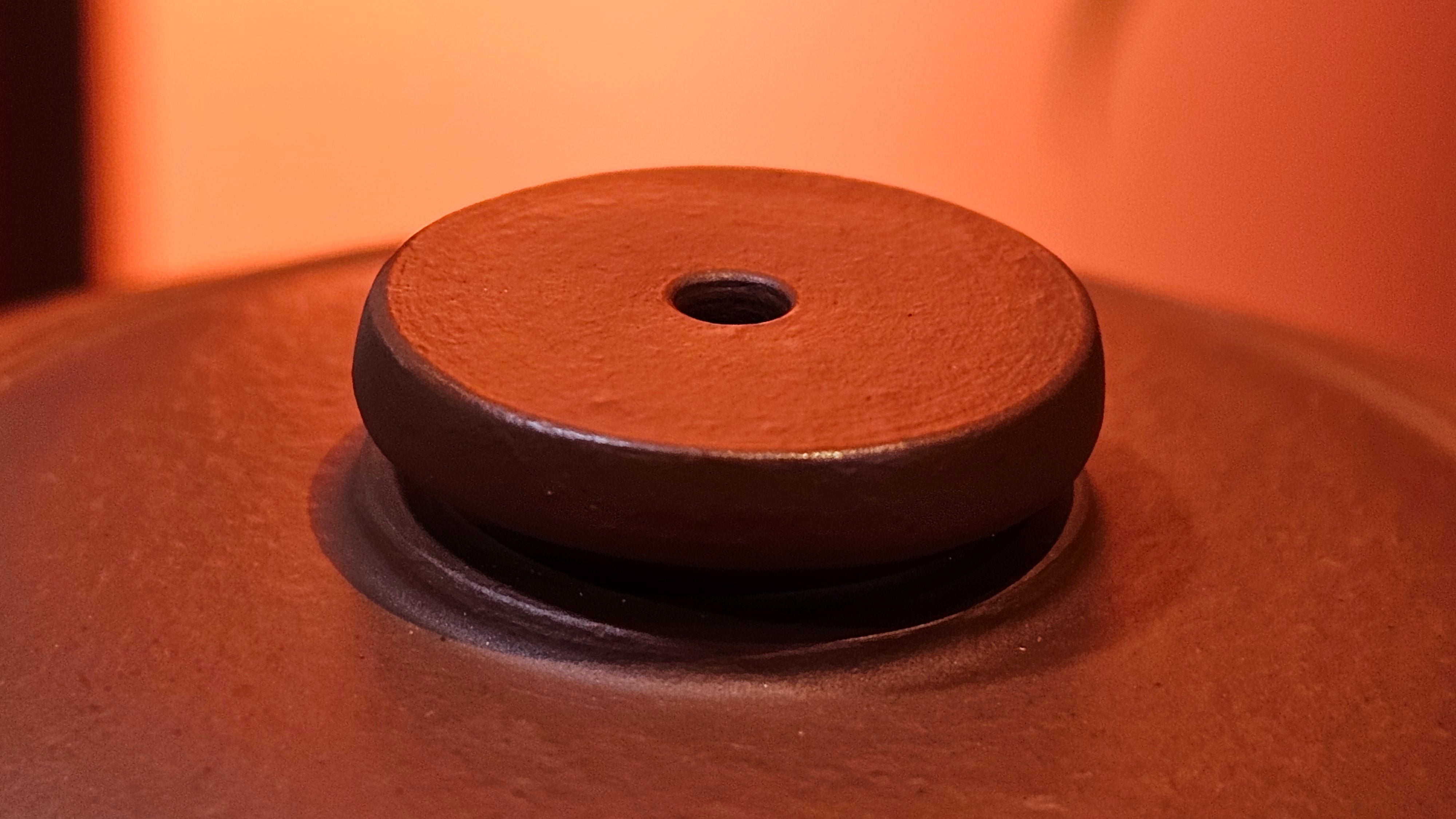 Hua Ting 华庭, 202.3ml (complex, large: 14cm long, 10cm wide), Xiao Mei Yao Zhu Ni 小煤窑朱泥,  by Craftsman Chen Yue Fei 陈跃飞, Engraving by Craftsman Yi De Shu 一德书 ~ Congratulations!to Mr B.H.S! 1627hrs 28th July 2025, Jakarta, Indonesia🇮🇩.