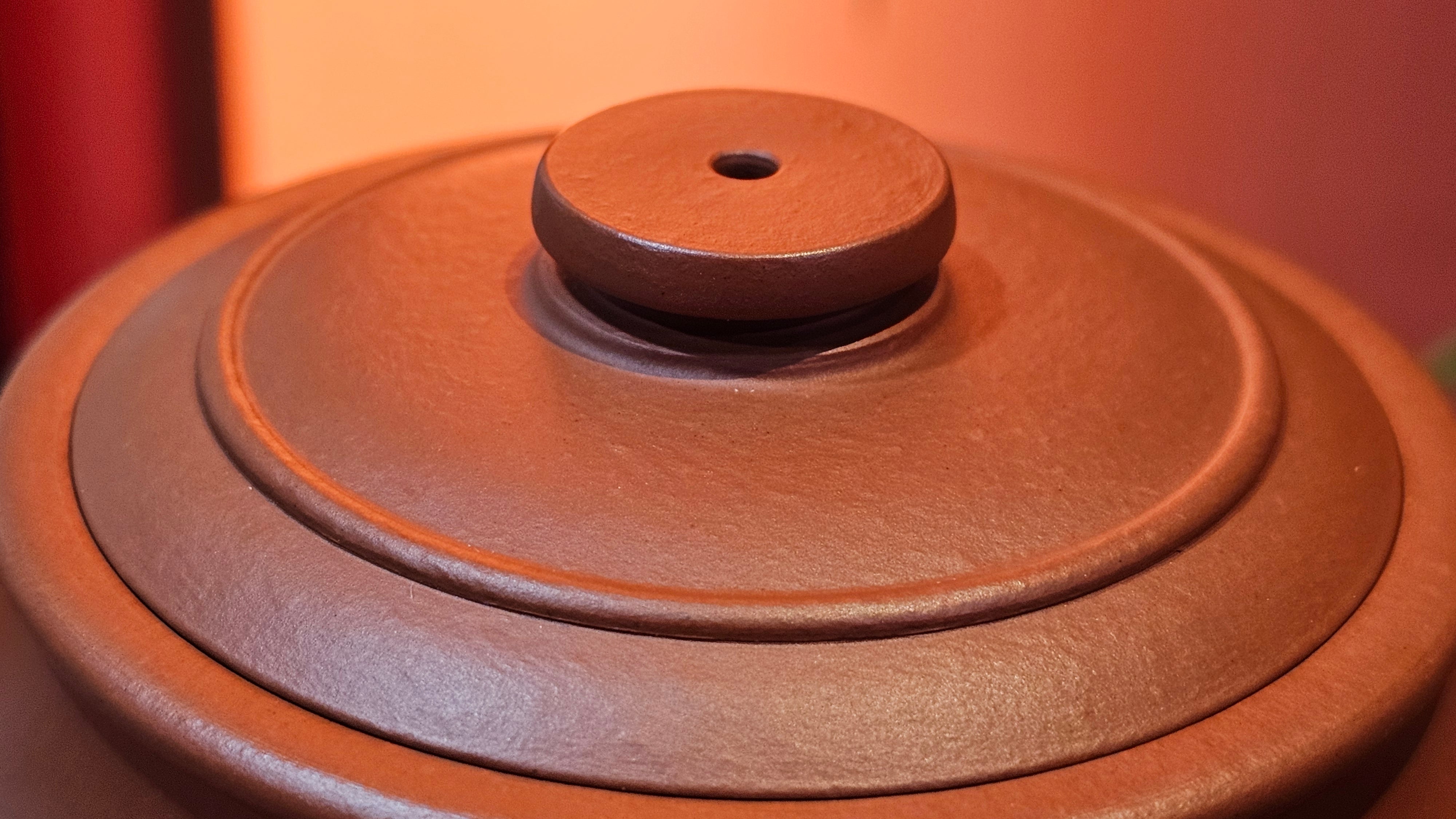 Hua Ting 华庭, 202.3ml (complex, large: 14cm long, 10cm wide), Xiao Mei Yao Zhu Ni 小煤窑朱泥,  by Craftsman Chen Yue Fei 陈跃飞, Engraving by Craftsman Yi De Shu 一德书 ~ Congratulations!to Mr B.H.S! 1627hrs 28th July 2025, Jakarta, Indonesia🇮🇩.