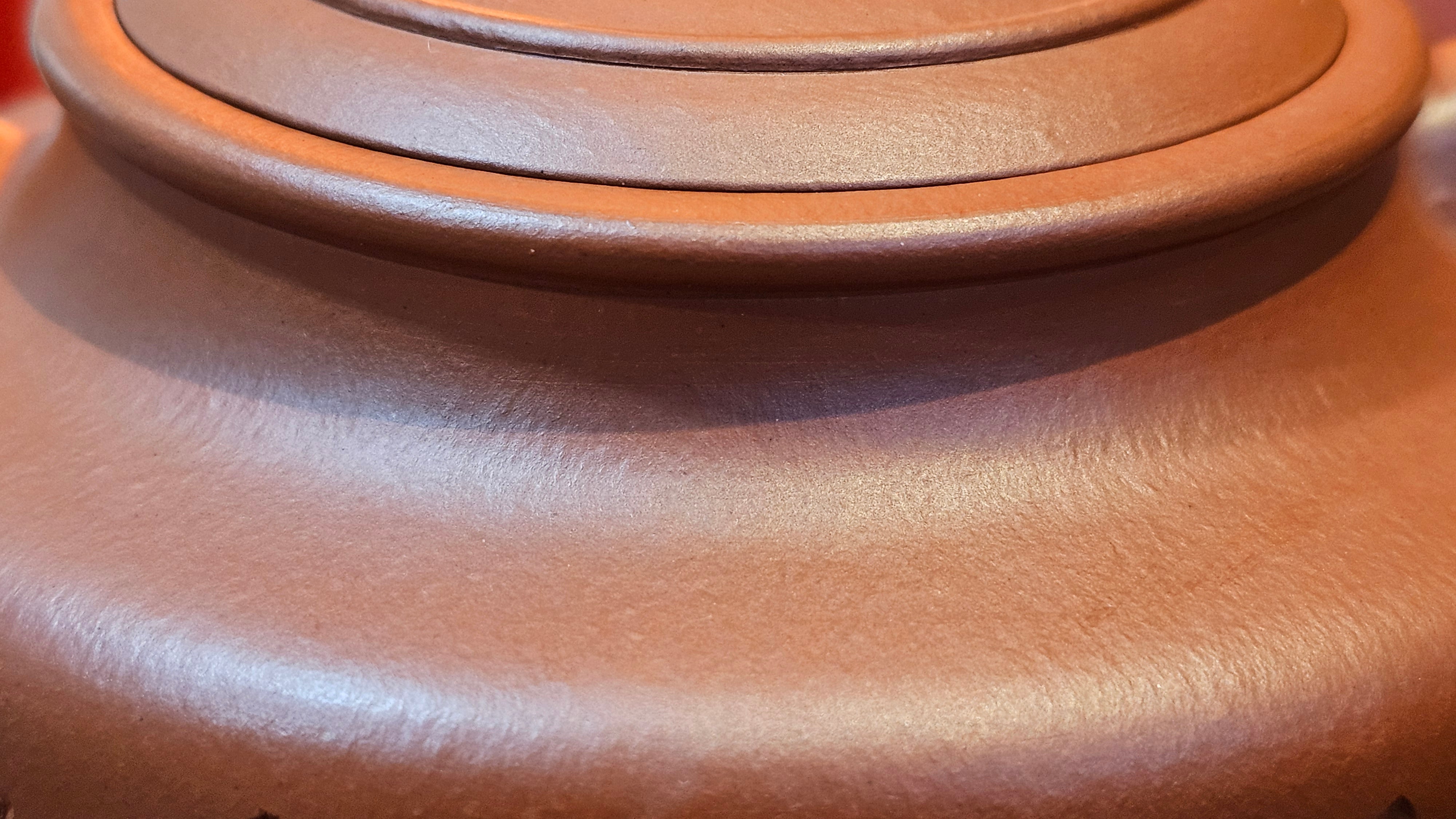 Hua Ting 华庭, 202.3ml (complex, large: 14cm long, 10cm wide), Xiao Mei Yao Zhu Ni 小煤窑朱泥,  by Craftsman Chen Yue Fei 陈跃飞, Engraving by Craftsman Yi De Shu 一德书 ~ Congratulations!to Mr B.H.S! 1627hrs 28th July 2025, Jakarta, Indonesia🇮🇩.