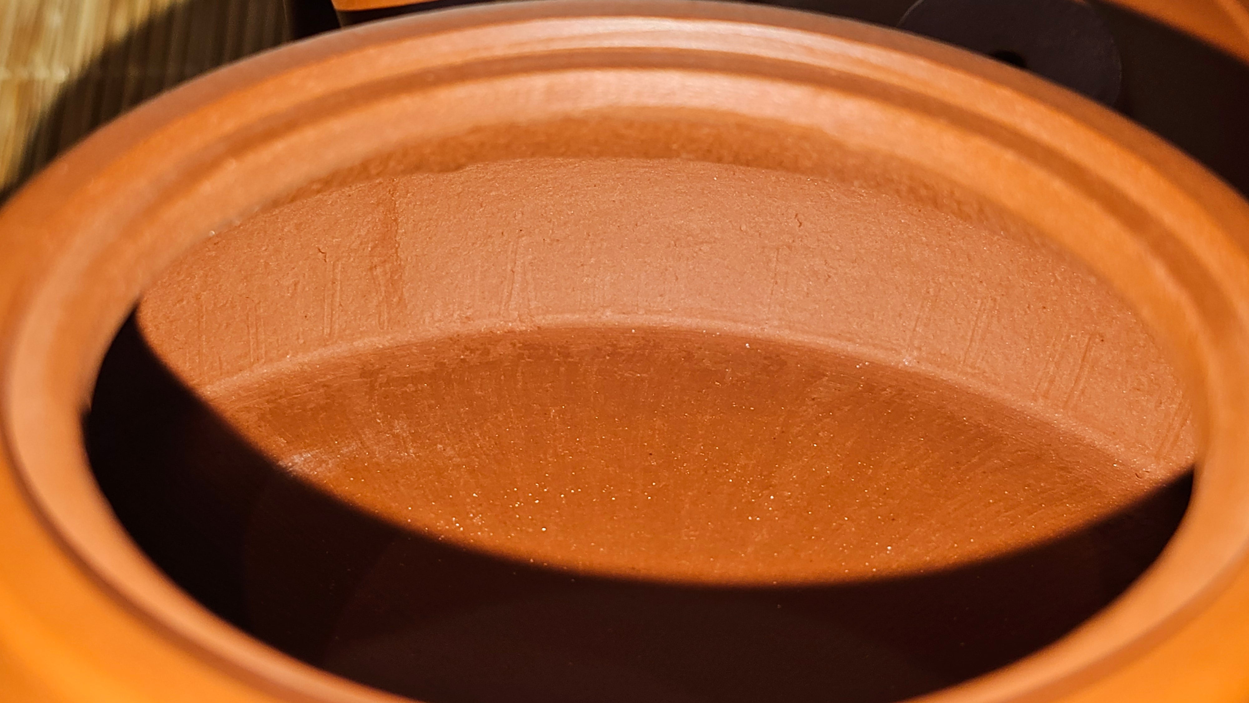 Hua Ting 华庭, 202.3ml (complex, large: 14cm long, 10cm wide), Xiao Mei Yao Zhu Ni 小煤窑朱泥,  by Craftsman Chen Yue Fei 陈跃飞, Engraving by Craftsman Yi De Shu 一德书 ~ Congratulations!to Mr B.H.S! 1627hrs 28th July 2025, Jakarta, Indonesia🇮🇩.