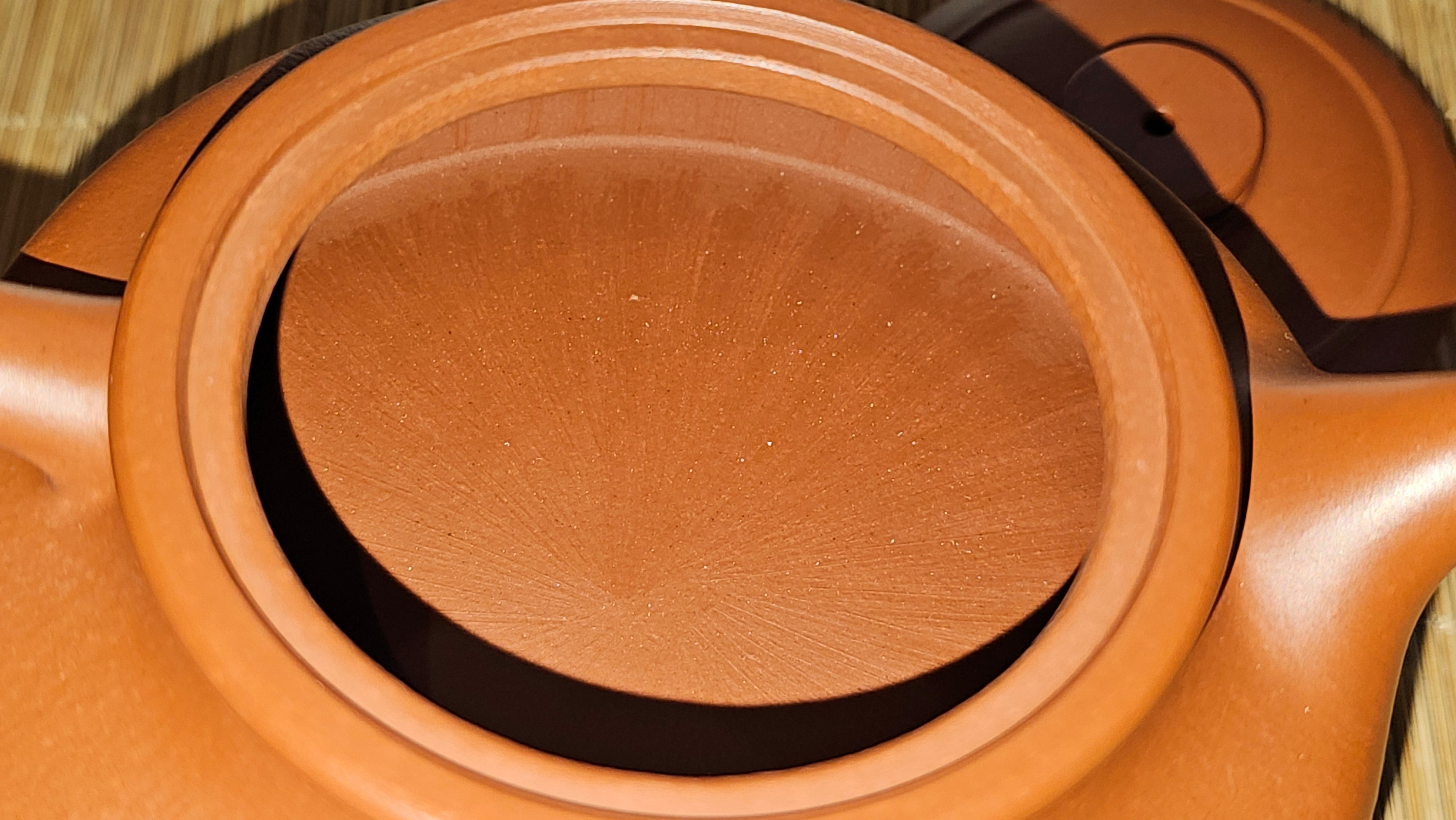 Hua Ting 华庭, 202.3ml (complex, large: 14cm long, 10cm wide), Xiao Mei Yao Zhu Ni 小煤窑朱泥,  by Craftsman Chen Yue Fei 陈跃飞, Engraving by Craftsman Yi De Shu 一德书 ~ Congratulations!to Mr B.H.S! 1627hrs 28th July 2025, Jakarta, Indonesia🇮🇩.