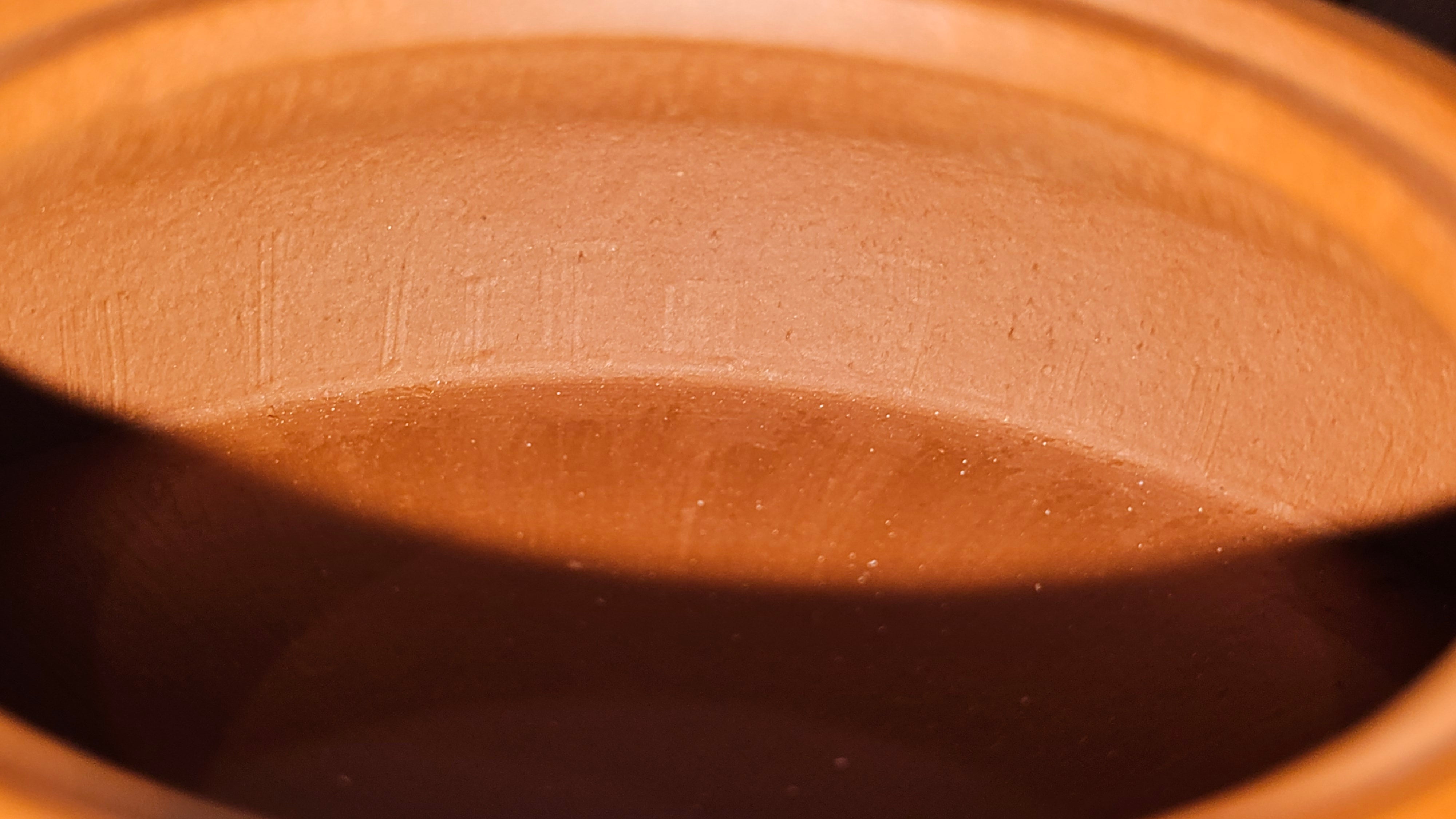 Hua Ting 华庭, 202.3ml (complex, large: 14cm long, 10cm wide), Xiao Mei Yao Zhu Ni 小煤窑朱泥,  by Craftsman Chen Yue Fei 陈跃飞, Engraving by Craftsman Yi De Shu 一德书 ~ Congratulations!to Mr B.H.S! 1627hrs 28th July 2025, Jakarta, Indonesia🇮🇩.