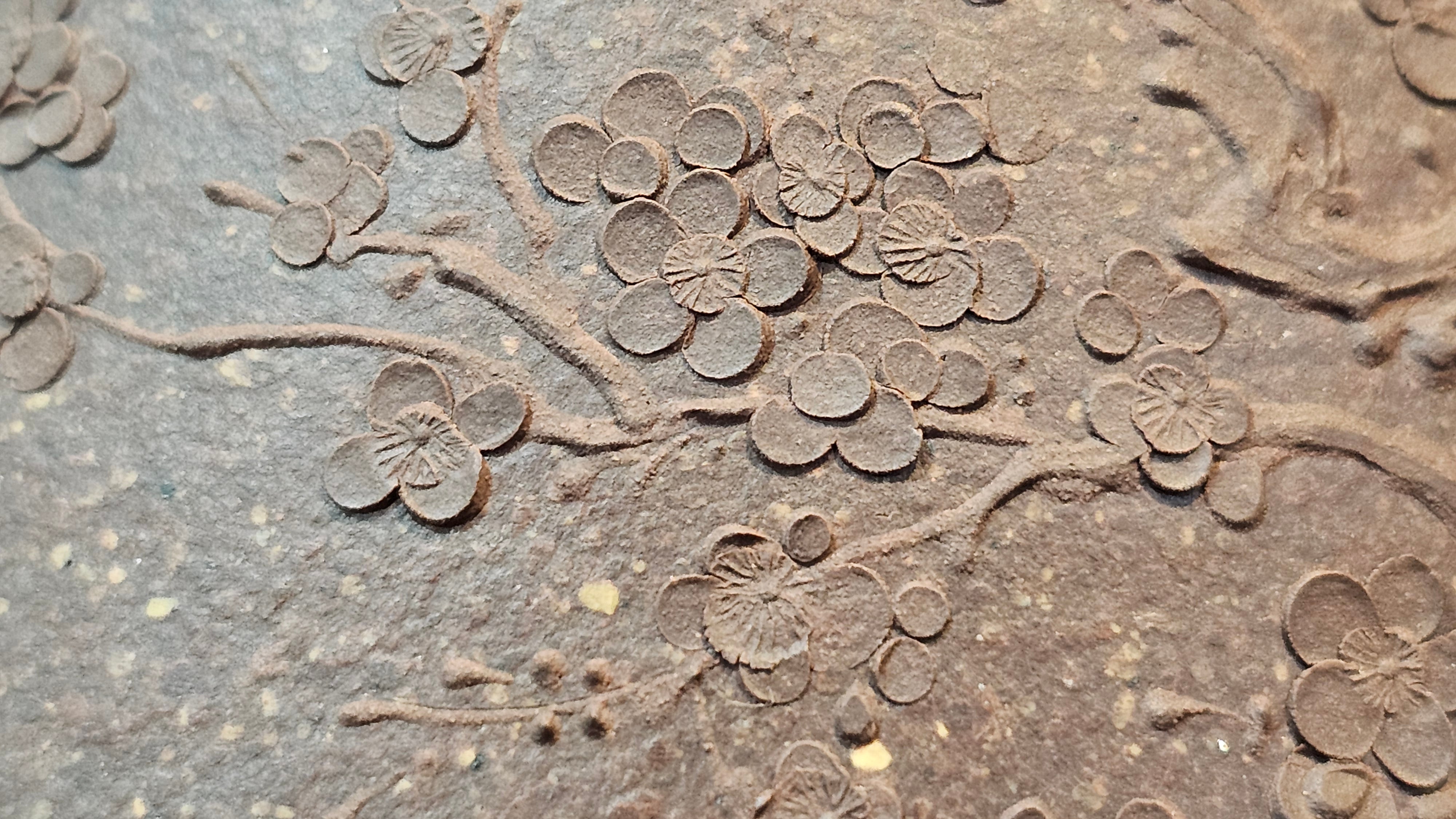 Shi Piao 石瓢 (Zi Ye Shi Piao), 191.1ml, Craftsman Yun Shen 云深 performing *EXQUISITE WHOLE-BODY Clay Sculpting 泥绘 of Plum Blossoms 梅花*, pot by Craftsman Chen Huan 陈欢; Lao Zi Ni 老紫泥 ~ Congratulations to Mr C.L.! 2046hrs 26th August 2025, Chicago! IL!