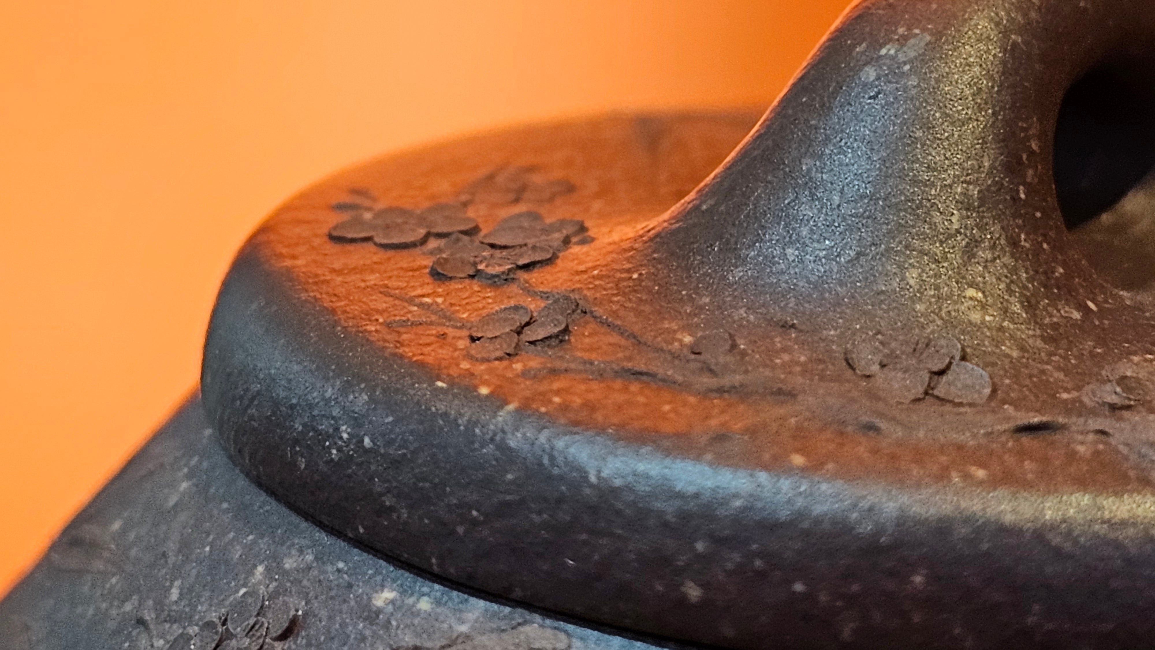 Shi Piao 石瓢 (Zi Ye Shi Piao), 191.1ml, Craftsman Yun Shen 云深 performing *EXQUISITE WHOLE-BODY Clay Sculpting 泥绘 of Plum Blossoms 梅花*, pot by Craftsman Chen Huan 陈欢; Lao Zi Ni 老紫泥 ~ Congratulations to Mr C.L.! 2046hrs 26th August 2025, Chicago! IL!