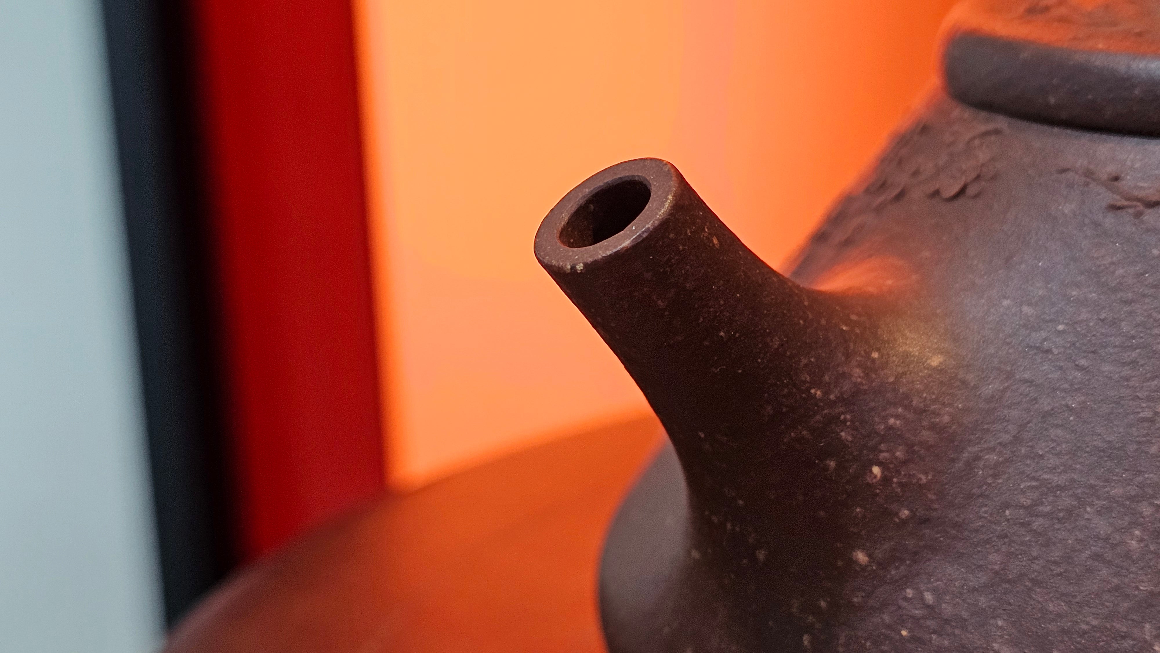 Shi Piao 石瓢 (Zi Ye Shi Piao), 191.1ml, Craftsman Yun Shen 云深 performing *EXQUISITE WHOLE-BODY Clay Sculpting 泥绘 of Plum Blossoms 梅花*, pot by Craftsman Chen Huan 陈欢; Lao Zi Ni 老紫泥 ~ Congratulations to Mr C.L.! 2046hrs 26th August 2025, Chicago! IL!