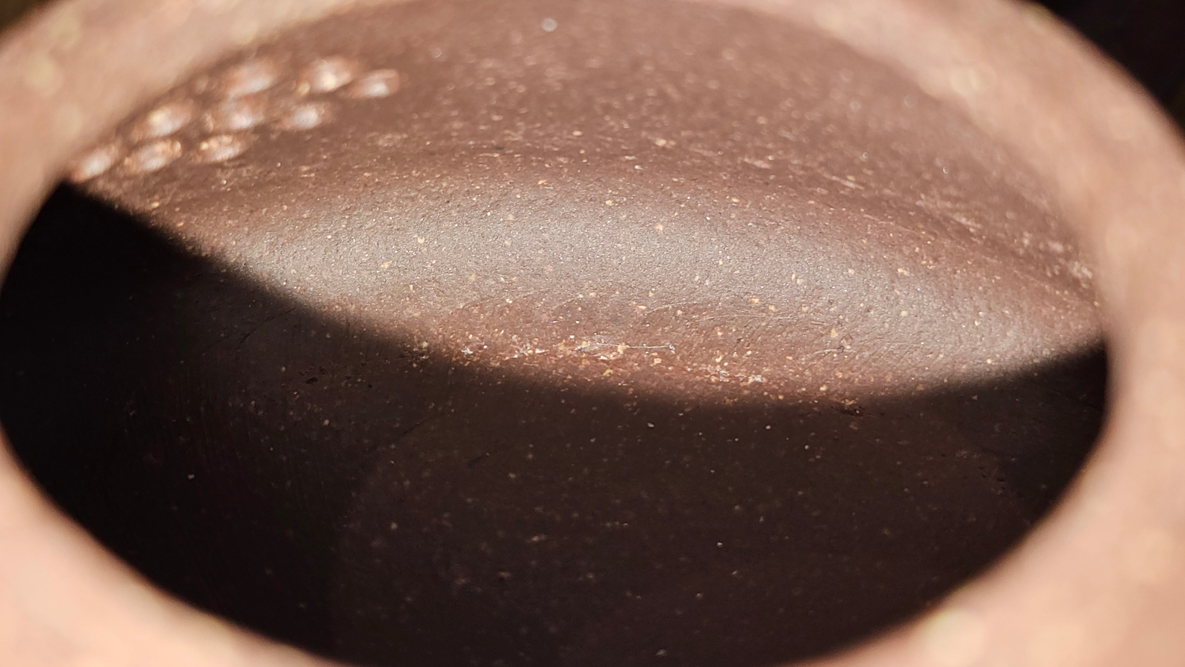 Shi Piao 石瓢 (Zi Ye Shi Piao), 191.1ml, Craftsman Yun Shen 云深 performing *EXQUISITE WHOLE-BODY Clay Sculpting 泥绘 of Plum Blossoms 梅花*, pot by Craftsman Chen Huan 陈欢; Lao Zi Ni 老紫泥 ~ Congratulations to Mr C.L.! 2046hrs 26th August 2025, Chicago! IL!