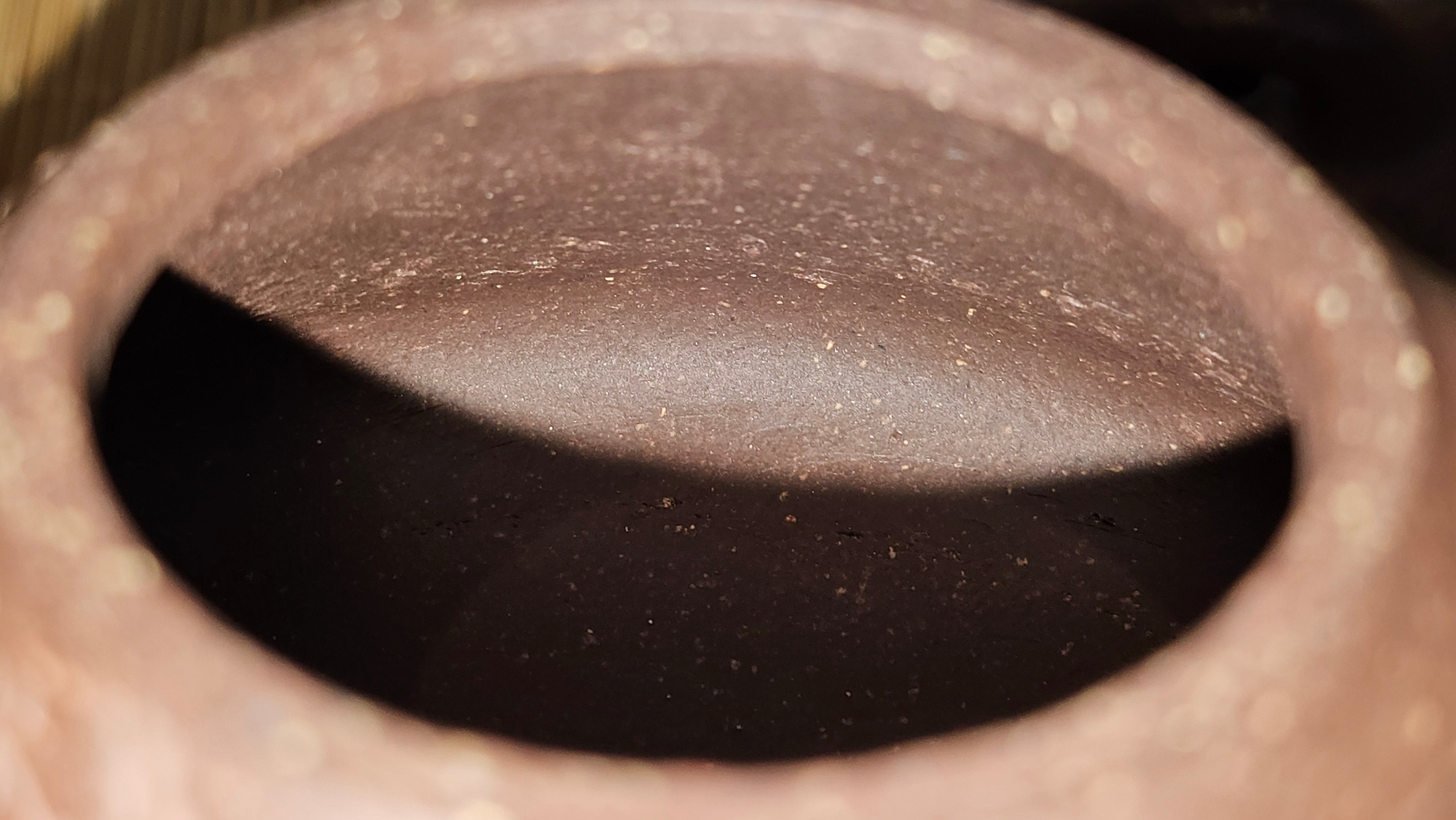 Shi Piao 石瓢 (Zi Ye Shi Piao), 191.1ml, Craftsman Yun Shen 云深 performing *EXQUISITE WHOLE-BODY Clay Sculpting 泥绘 of Plum Blossoms 梅花*, pot by Craftsman Chen Huan 陈欢; Lao Zi Ni 老紫泥 ~ Congratulations to Mr C.L.! 2046hrs 26th August 2025, Chicago! IL!