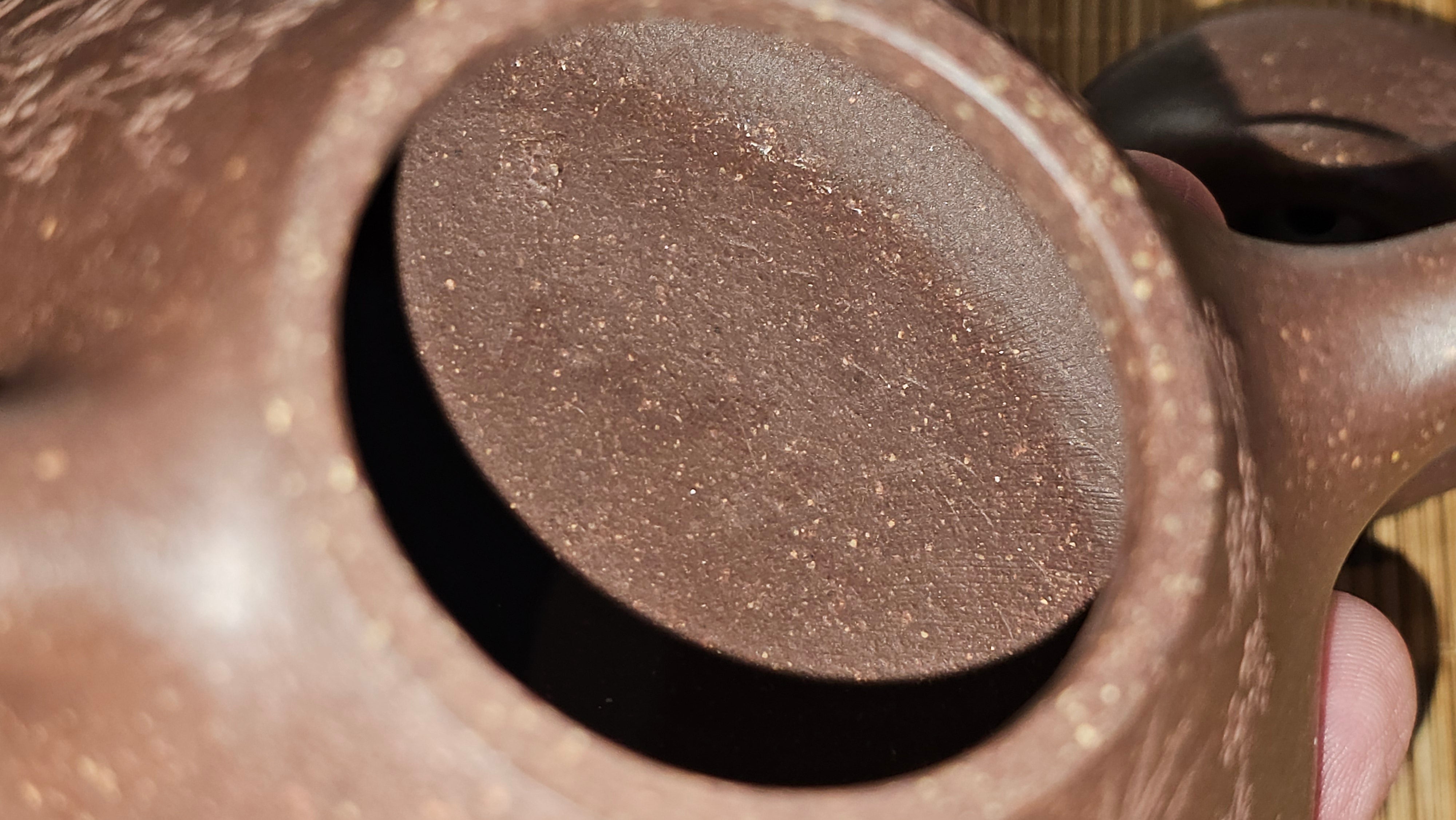 Shi Piao 石瓢 (Zi Ye Shi Piao), 191.1ml, Craftsman Yun Shen 云深 performing *EXQUISITE WHOLE-BODY Clay Sculpting 泥绘 of Plum Blossoms 梅花*, pot by Craftsman Chen Huan 陈欢; Lao Zi Ni 老紫泥 ~ Congratulations to Mr C.L.! 2046hrs 26th August 2025, Chicago! IL!