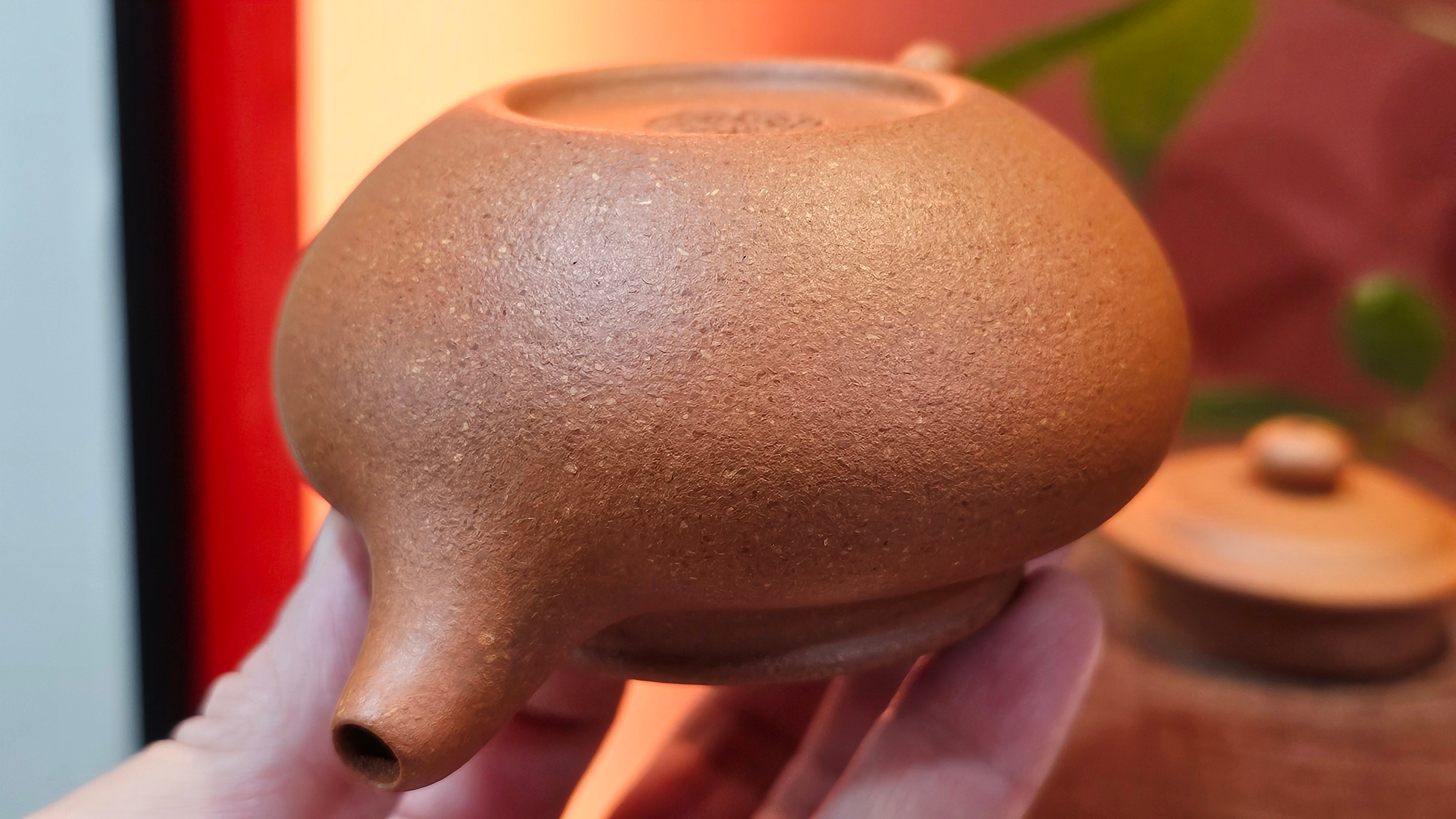 Fang Gu 仿古, 149.8ml, Huang Jiang Po Ni 黄降坡泥, by our Collaborative Craftsman Chen Fa Chu 陈法初 ~!Congratulations to Ms K.F.!0807hrs 2nd August 2025, Wethersfield, CT!