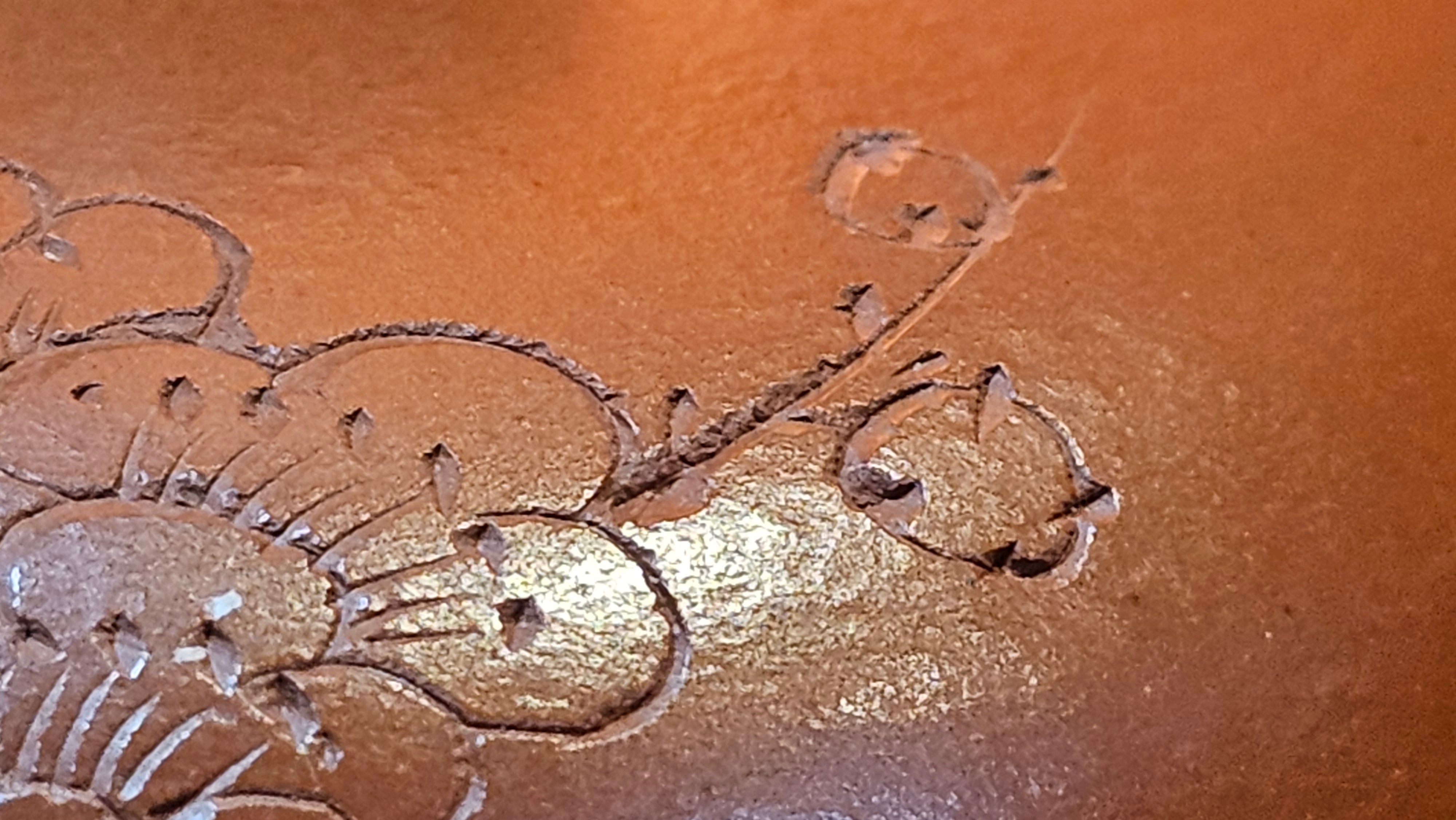 Li Xing 梨形, 177.5ml, Xiao Mei Yao Zhu Ni 小煤窑朱泥 by our Collaborative Craftsman Zhai Yi Yao 翟一耀, 梅花刻绘, Engraving of Plum Blossoms and Calligraphy, by Craftsman Yi De Shu 一德书 ~ Congratulations to!Mr A.K., 1226hrs 4th August 2025, Jabłonna! Poland🇵🇱.