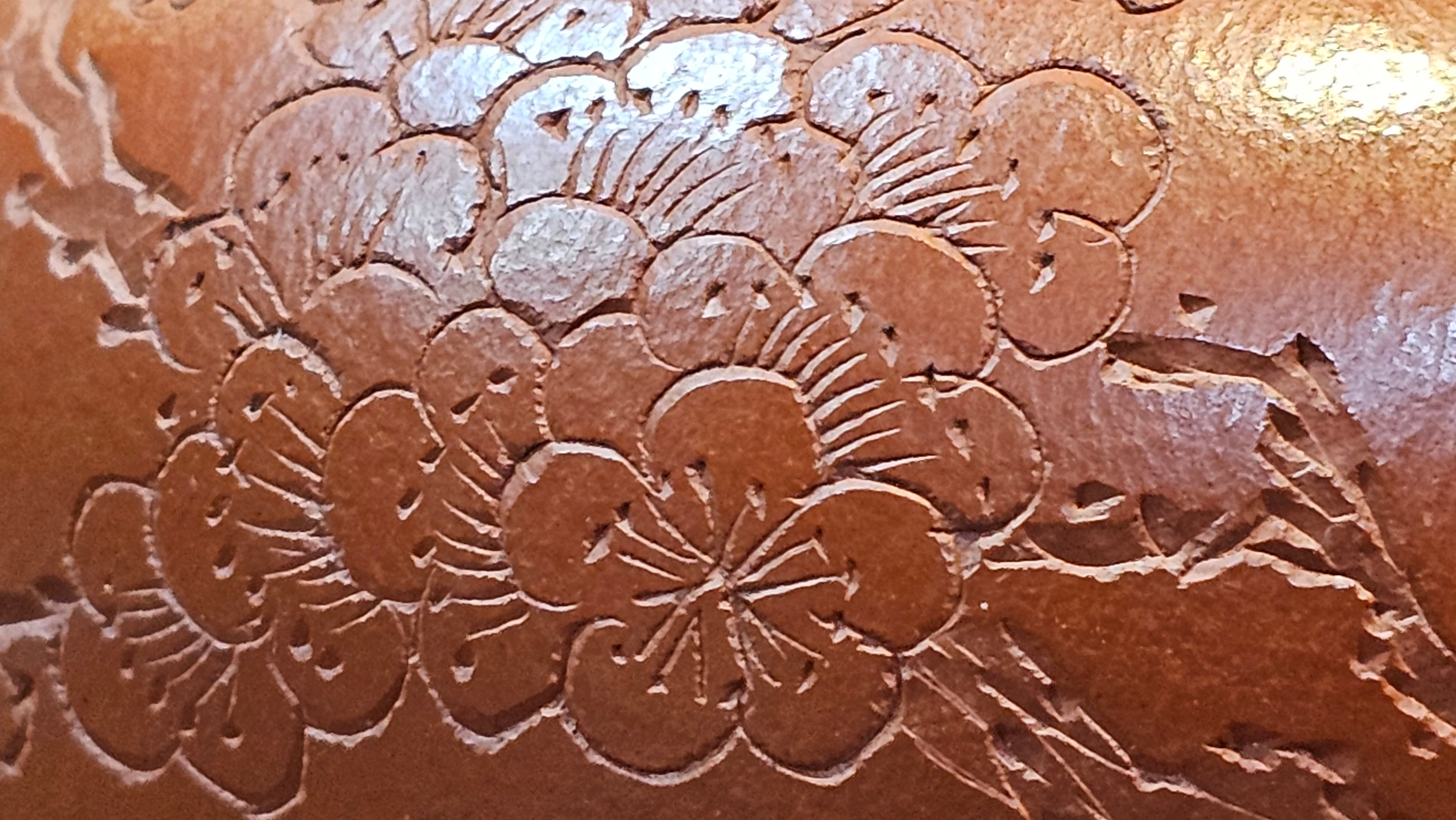 Li Xing 梨形, 177.5ml, Xiao Mei Yao Zhu Ni 小煤窑朱泥 by our Collaborative Craftsman Zhai Yi Yao 翟一耀, 梅花刻绘, Engraving of Plum Blossoms and Calligraphy, by Craftsman Yi De Shu 一德书 ~ Congratulations to!Mr A.K., 1226hrs 4th August 2025, Jabłonna! Poland🇵🇱.