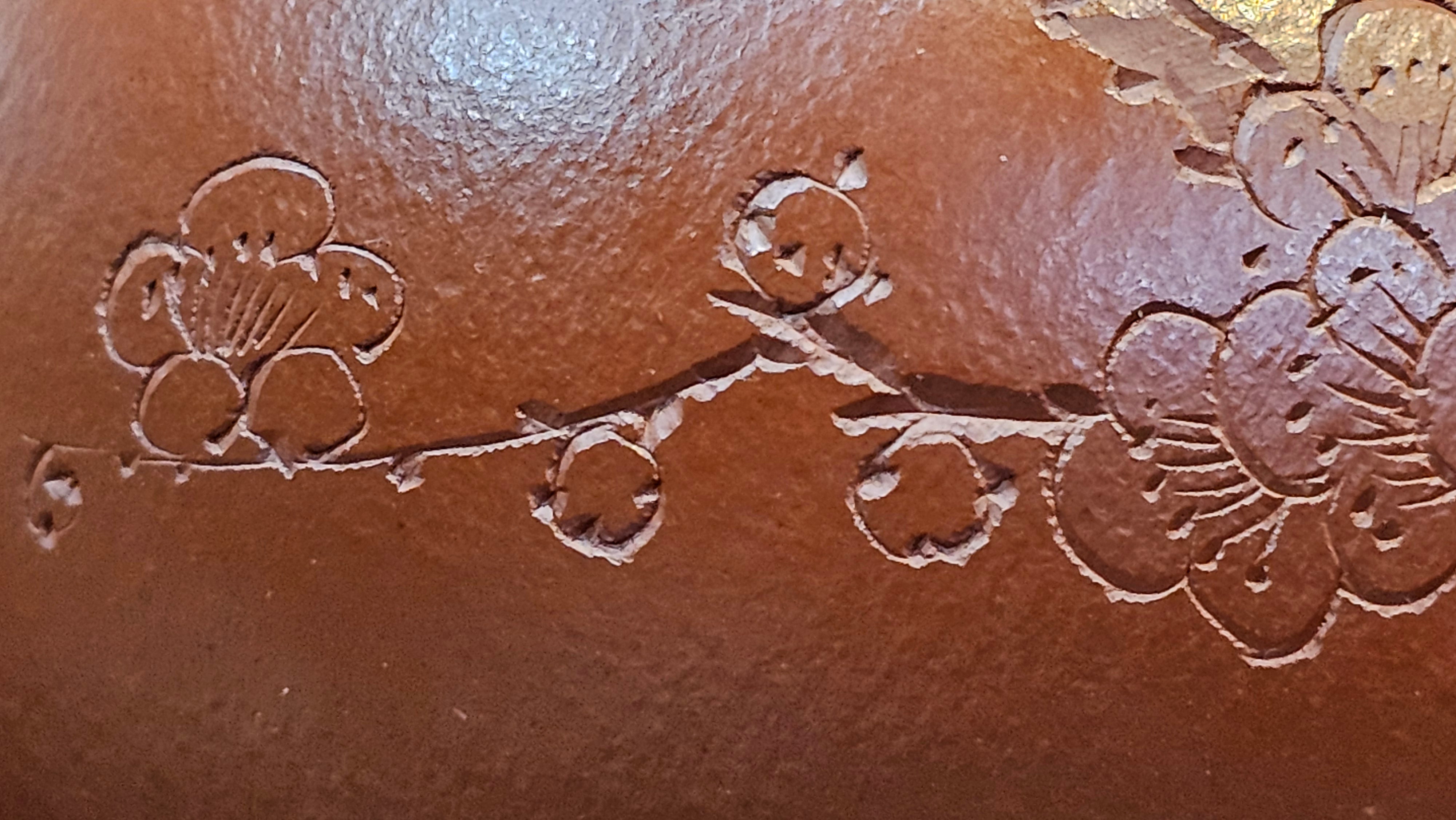 Li Xing 梨形, 177.5ml, Xiao Mei Yao Zhu Ni 小煤窑朱泥 by our Collaborative Craftsman Zhai Yi Yao 翟一耀, 梅花刻绘, Engraving of Plum Blossoms and Calligraphy, by Craftsman Yi De Shu 一德书 ~ Congratulations to!Mr A.K., 1226hrs 4th August 2025, Jabłonna! Poland🇵🇱.