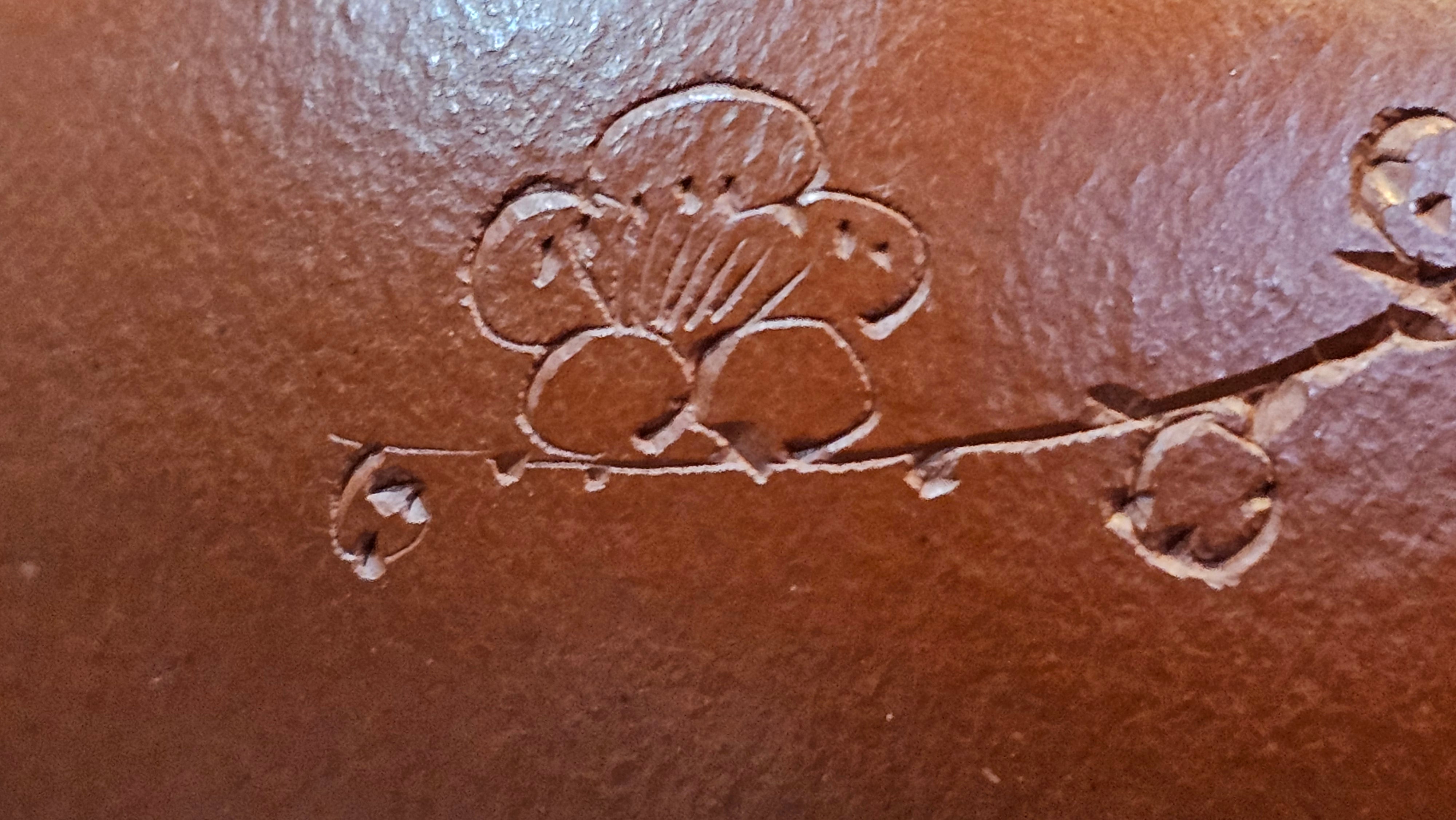 Li Xing 梨形, 177.5ml, Xiao Mei Yao Zhu Ni 小煤窑朱泥 by our Collaborative Craftsman Zhai Yi Yao 翟一耀, 梅花刻绘, Engraving of Plum Blossoms and Calligraphy, by Craftsman Yi De Shu 一德书 ~ Congratulations to!Mr A.K., 1226hrs 4th August 2025, Jabłonna! Poland🇵🇱.