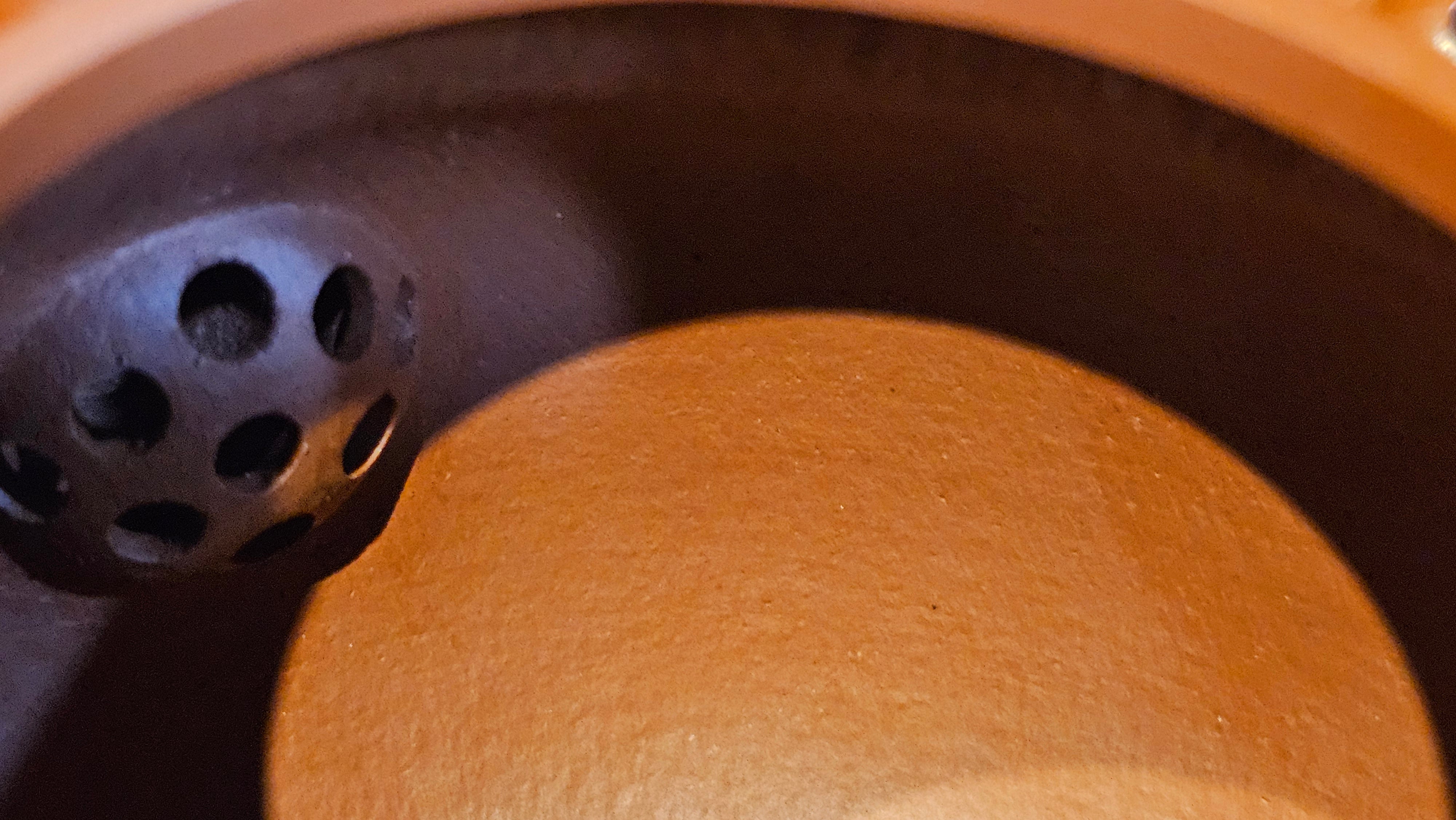 Li Xing 梨形, 177.5ml, Xiao Mei Yao Zhu Ni 小煤窑朱泥 by our Collaborative Craftsman Zhai Yi Yao 翟一耀, 梅花刻绘, Engraving of Plum Blossoms and Calligraphy, by Craftsman Yi De Shu 一德书 ~ Congratulations to!Mr A.K., 1226hrs 4th August 2025, Jabłonna! Poland🇵🇱.