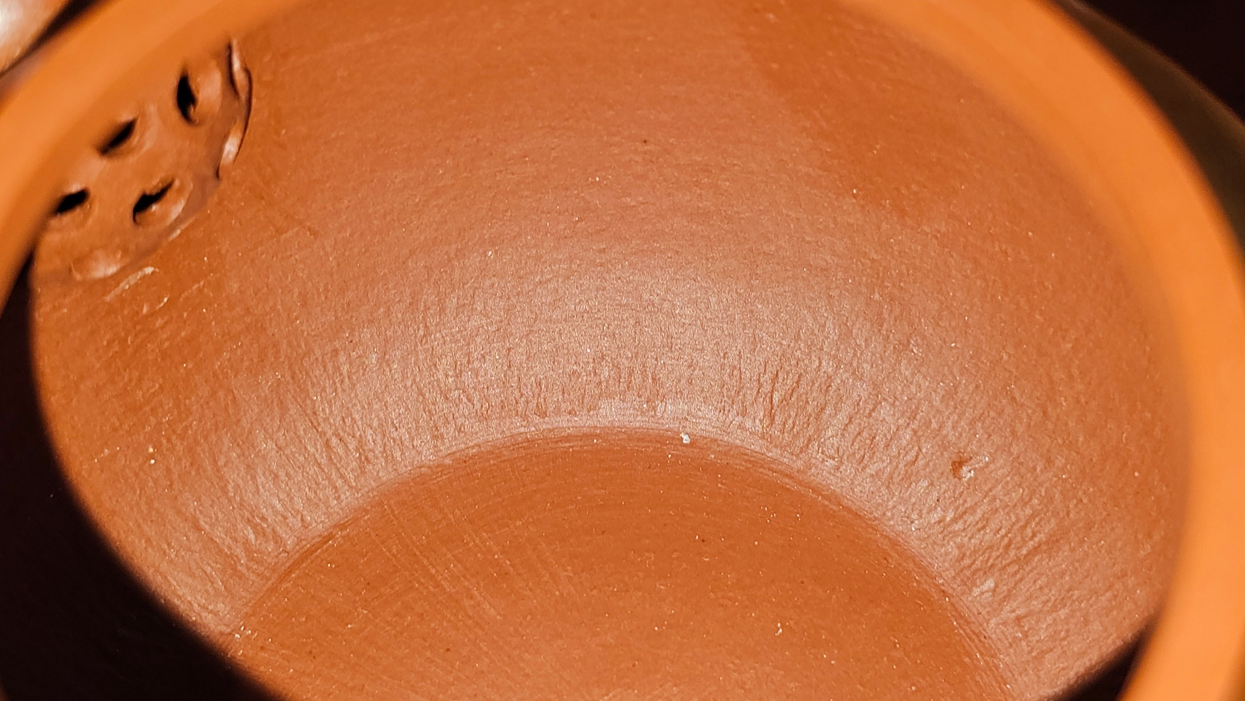 Li Xing 梨形, 177.5ml, Xiao Mei Yao Zhu Ni 小煤窑朱泥 by our Collaborative Craftsman Zhai Yi Yao 翟一耀, 梅花刻绘, Engraving of Plum Blossoms and Calligraphy, by Craftsman Yi De Shu 一德书 ~ Congratulations to!Mr A.K., 1226hrs 4th August 2025, Jabłonna! Poland🇵🇱.