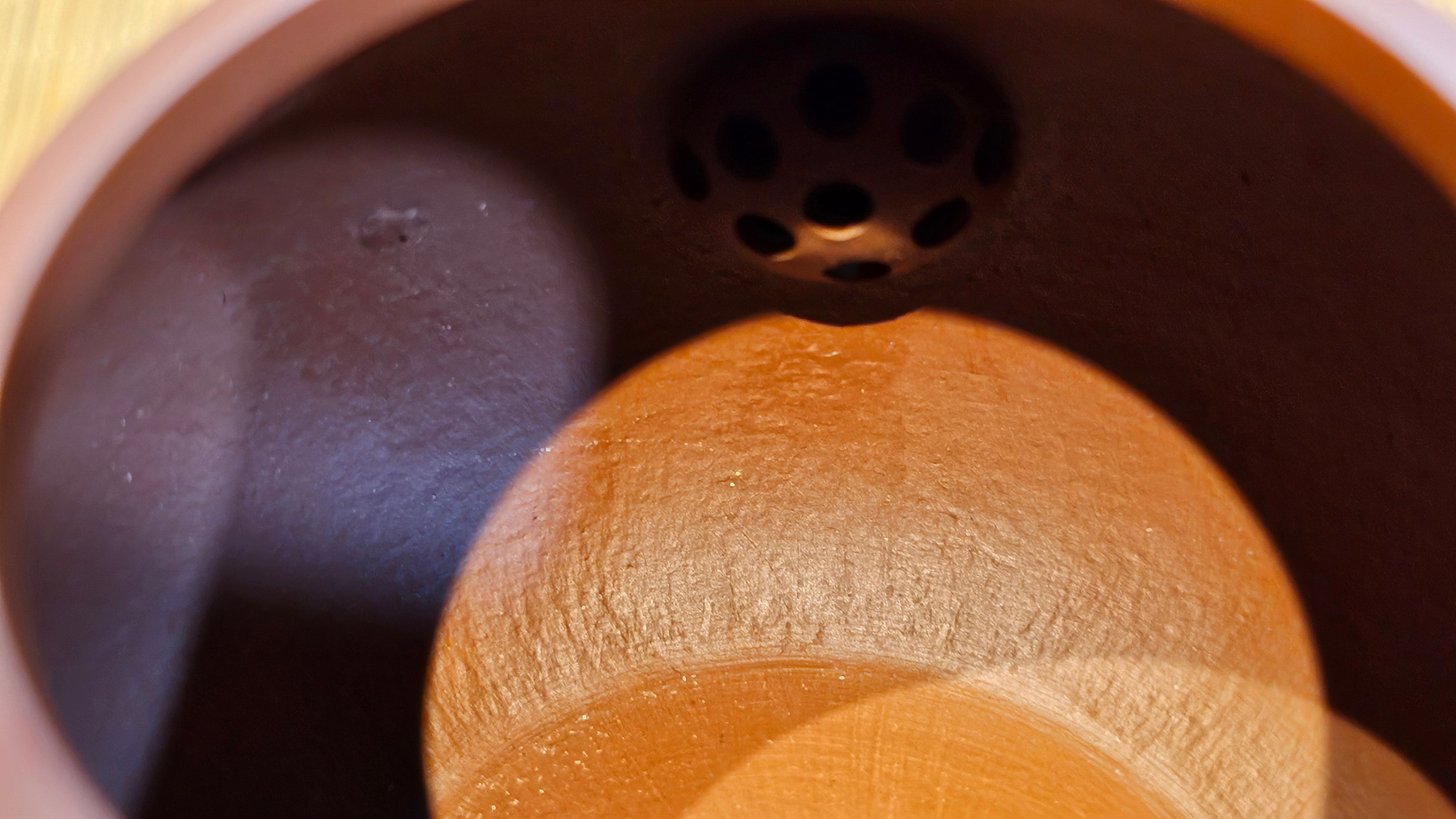 Li Xing 梨形, 177.5ml, Xiao Mei Yao Zhu Ni 小煤窑朱泥 by our Collaborative Craftsman Zhai Yi Yao 翟一耀, 梅花刻绘, Engraving of Plum Blossoms and Calligraphy, by Craftsman Yi De Shu 一德书 ~ Congratulations to!Mr A.K., 1226hrs 4th August 2025, Jabłonna! Poland🇵🇱.