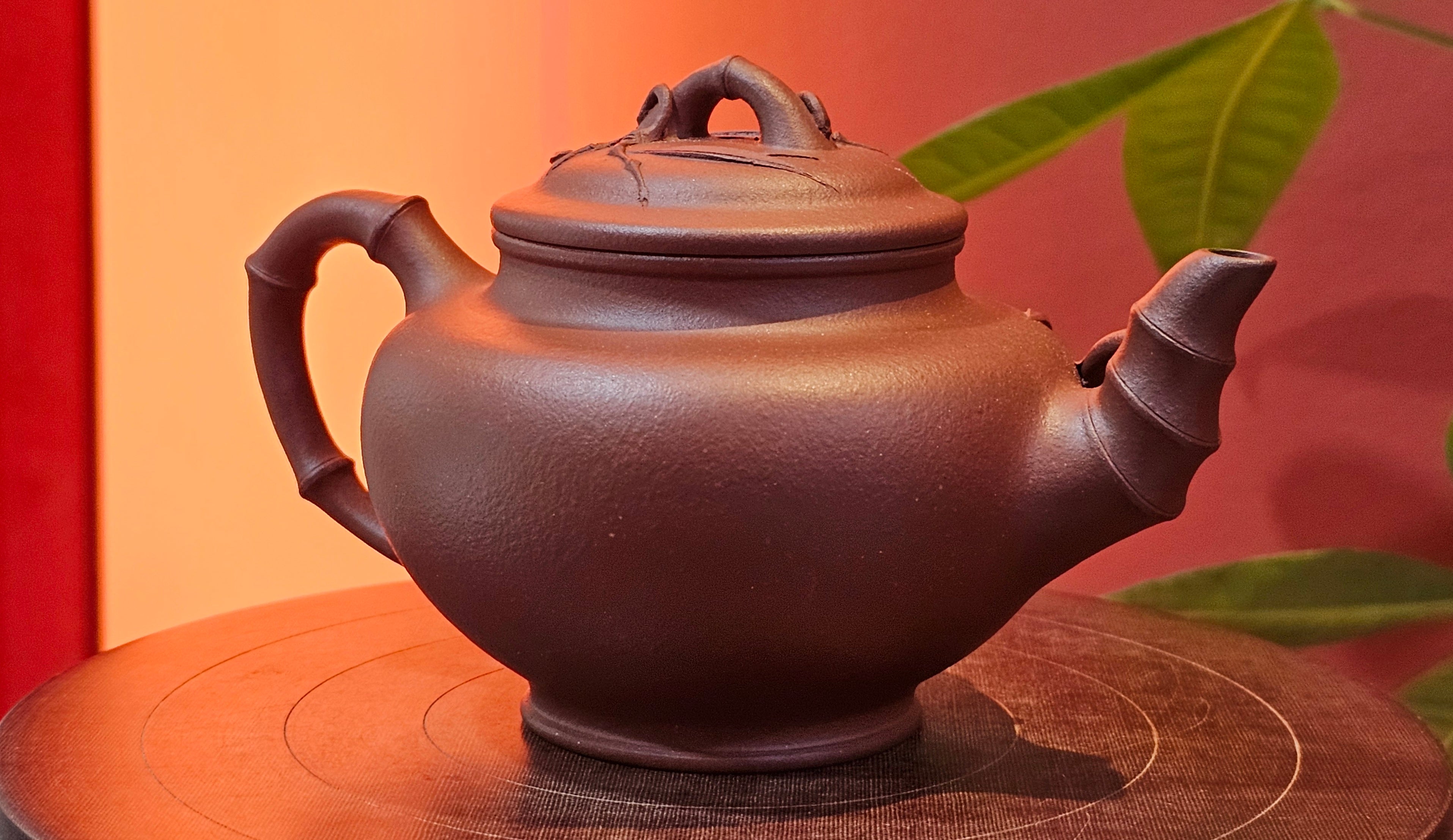 Zhu Bao Chun 竹报春, 229.3ml, Di Cao Qing Zi Ni 底槽青紫泥, by our Collaborative Craftsman Tu Xia Ying 屠暇英 ~ Congratulations to Mr K.F.! 1809hrs 3rd August 2025, Chamblee! GA.