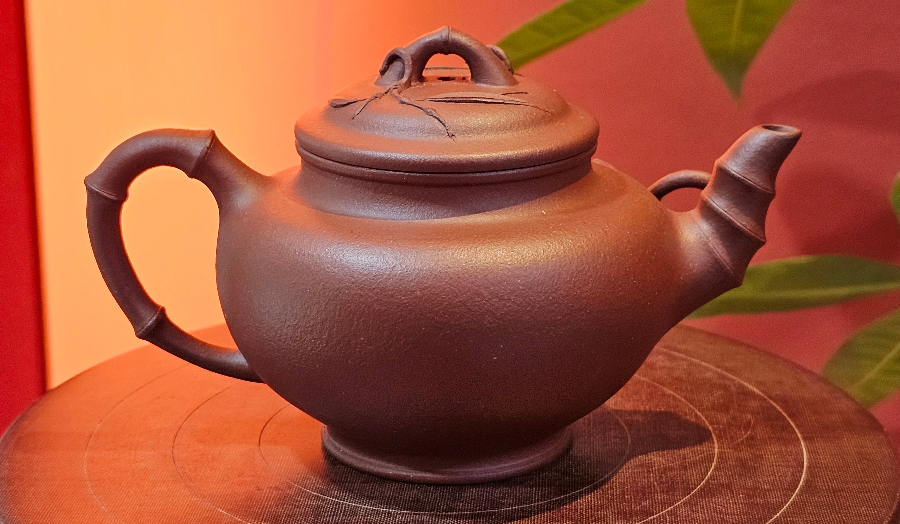 Zhu Bao Chun 竹报春, 229.3ml, Di Cao Qing Zi Ni 底槽青紫泥, by our Collaborative Craftsman Tu Xia Ying 屠暇英 ~ Congratulations to Mr K.F.! 1809hrs 3rd August 2025, Chamblee! GA.