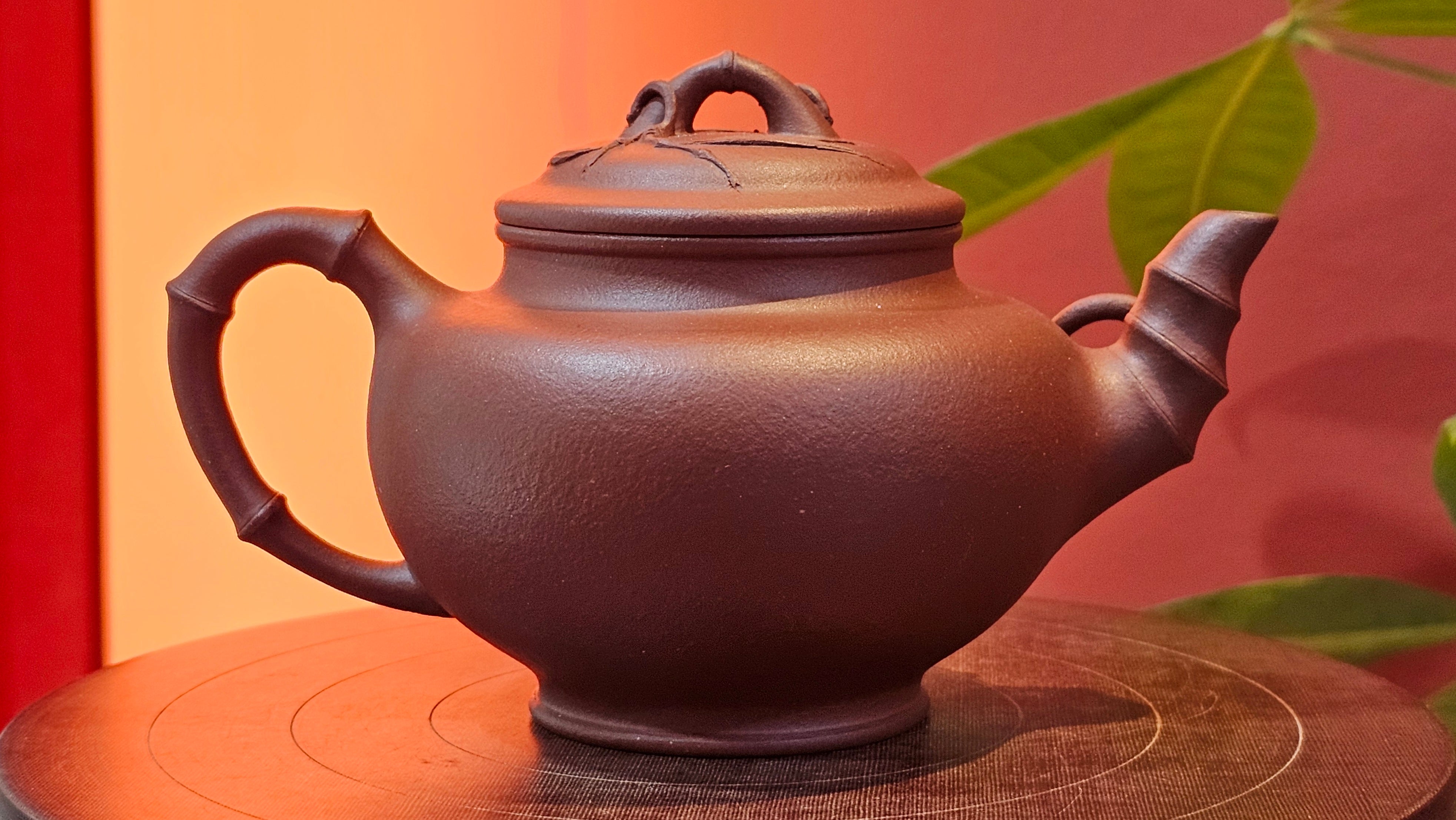 Zhu Bao Chun 竹报春, 229.3ml, Di Cao Qing Zi Ni 底槽青紫泥, by our Collaborative Craftsman Tu Xia Ying 屠暇英 ~ Congratulations to Mr K.F.! 1809hrs 3rd August 2025, Chamblee! GA.