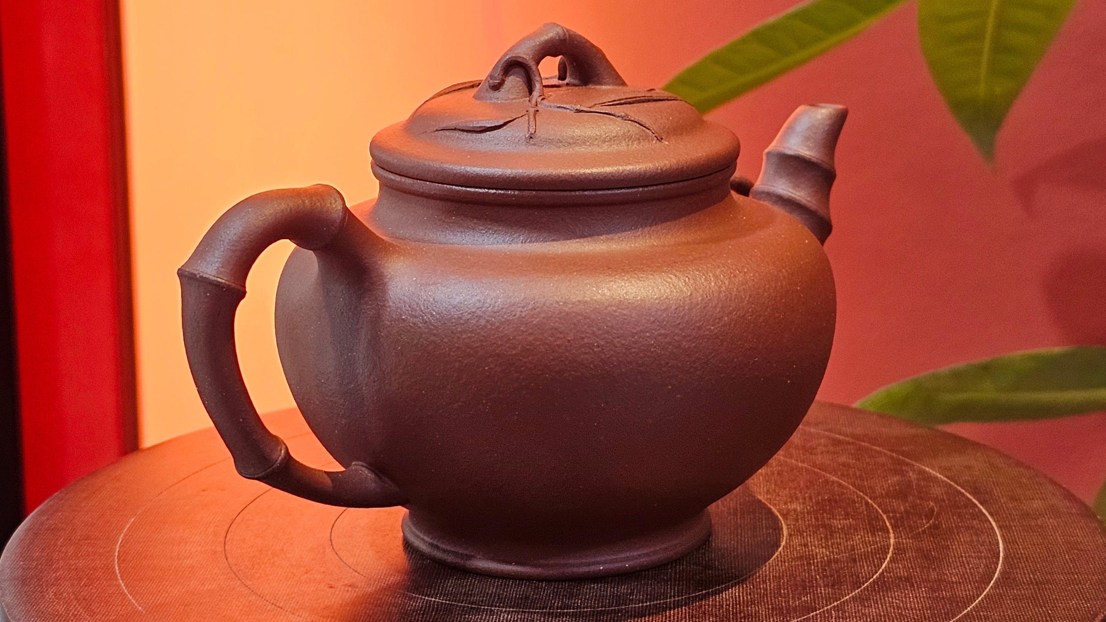 Zhu Bao Chun 竹报春, 229.3ml, Di Cao Qing Zi Ni 底槽青紫泥, by our Collaborative Craftsman Tu Xia Ying 屠暇英 ~ Congratulations to Mr K.F.! 1809hrs 3rd August 2025, Chamblee! GA.