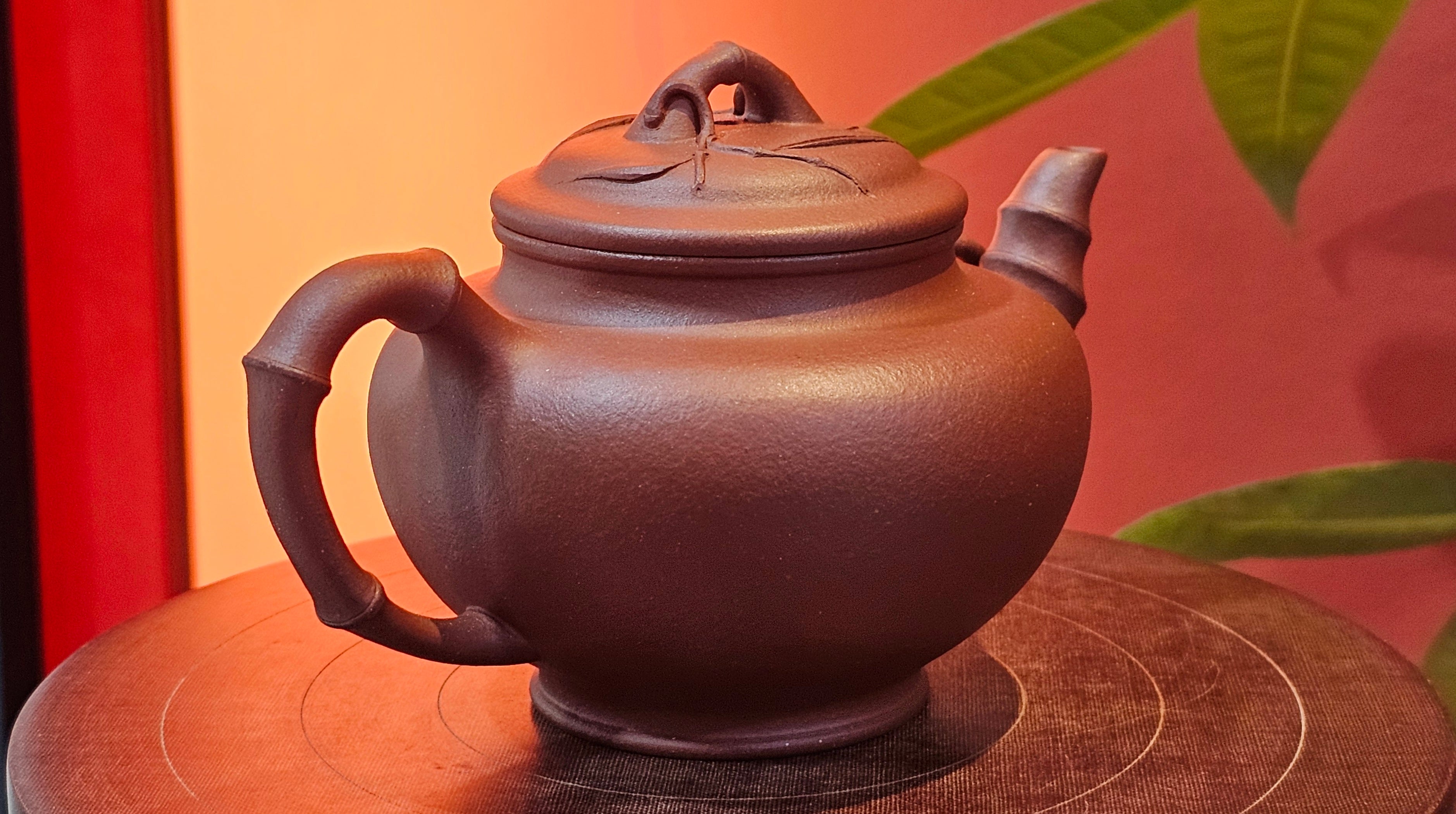 Zhu Bao Chun 竹报春, 229.3ml, Di Cao Qing Zi Ni 底槽青紫泥, by our Collaborative Craftsman Tu Xia Ying 屠暇英 ~ Congratulations to Mr K.F.! 1809hrs 3rd August 2025, Chamblee! GA.