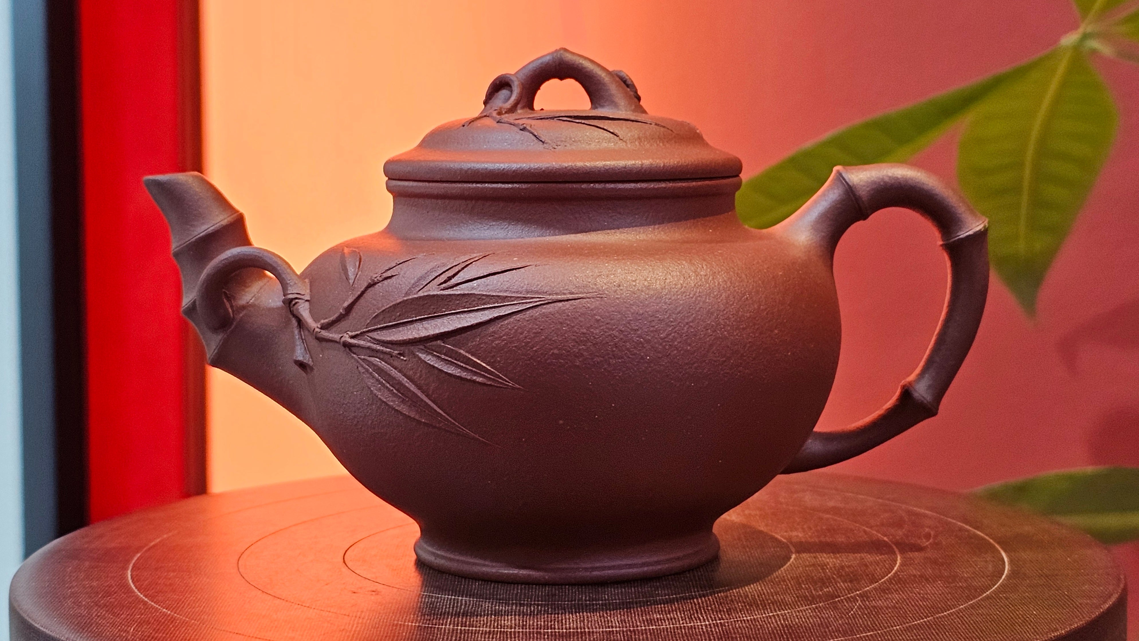 Zhu Bao Chun 竹报春, 229.3ml, Di Cao Qing Zi Ni 底槽青紫泥, by our Collaborative Craftsman Tu Xia Ying 屠暇英 ~ Congratulations to Mr K.F.! 1809hrs 3rd August 2025, Chamblee! GA.