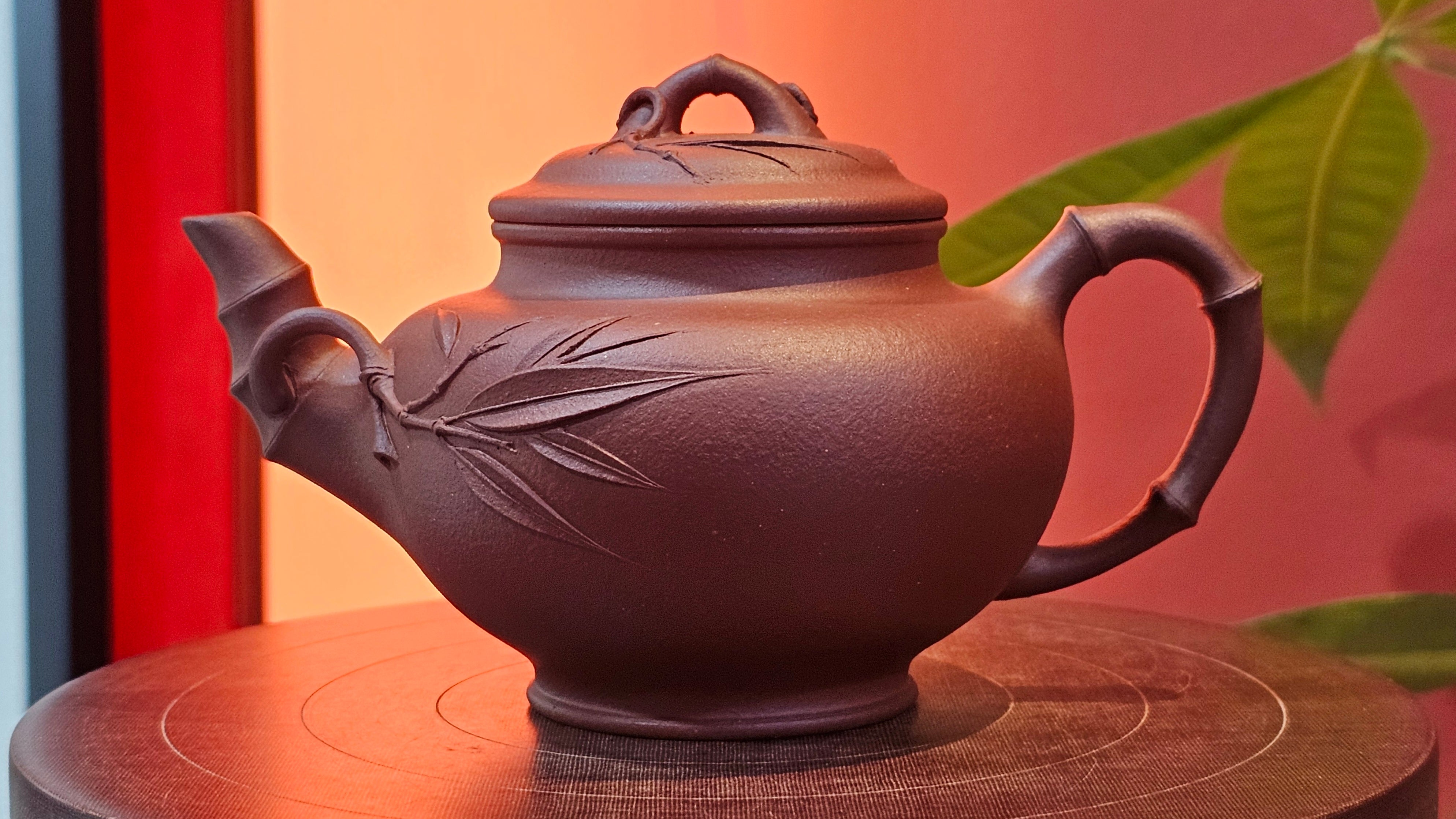 Zhu Bao Chun 竹报春, 229.3ml, Di Cao Qing Zi Ni 底槽青紫泥, by our Collaborative Craftsman Tu Xia Ying 屠暇英 ~ Congratulations to Mr K.F.! 1809hrs 3rd August 2025, Chamblee! GA.