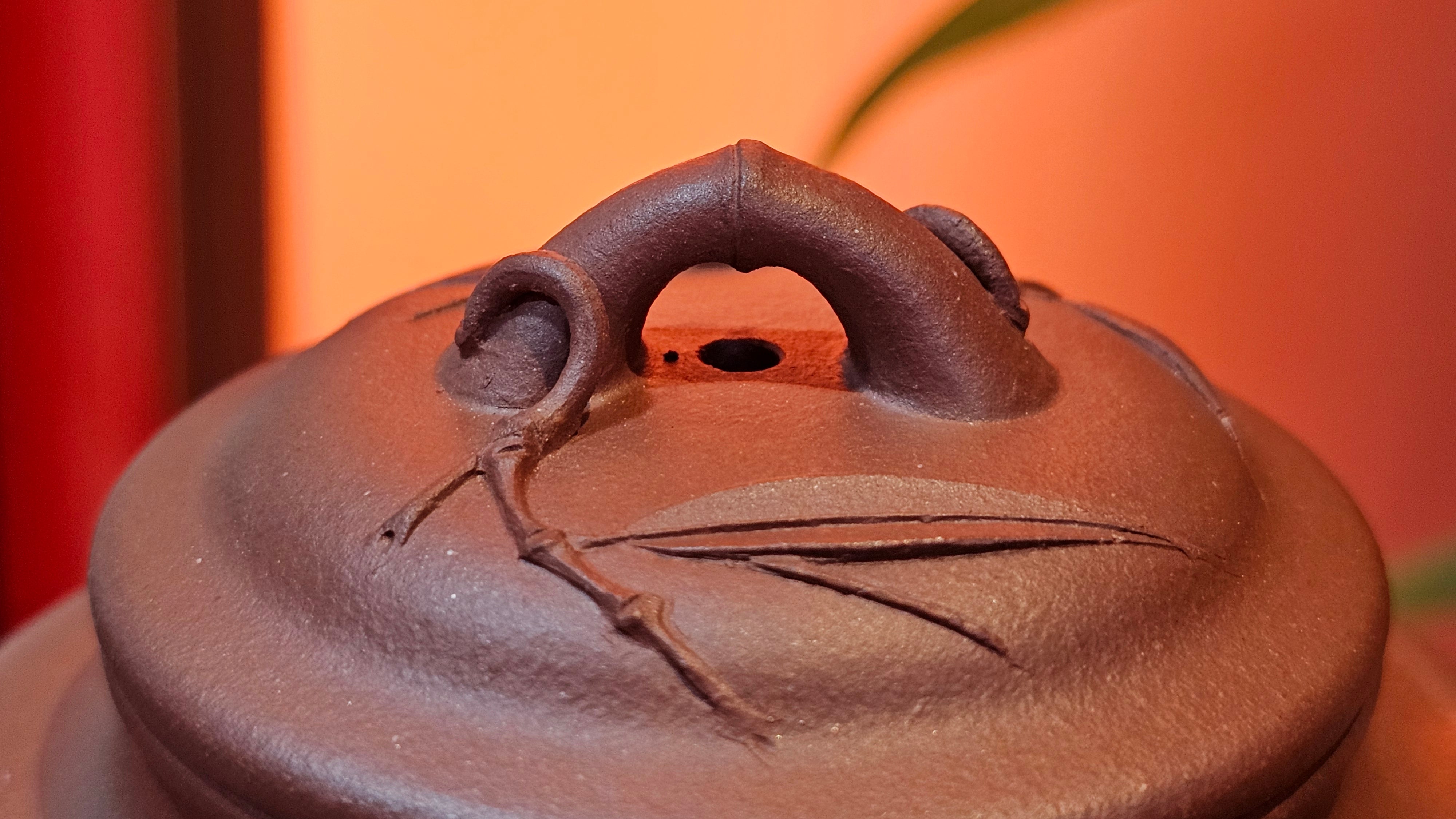 Zhu Bao Chun 竹报春, 229.3ml, Di Cao Qing Zi Ni 底槽青紫泥, by our Collaborative Craftsman Tu Xia Ying 屠暇英 ~ Congratulations to Mr K.F.! 1809hrs 3rd August 2025, Chamblee! GA.