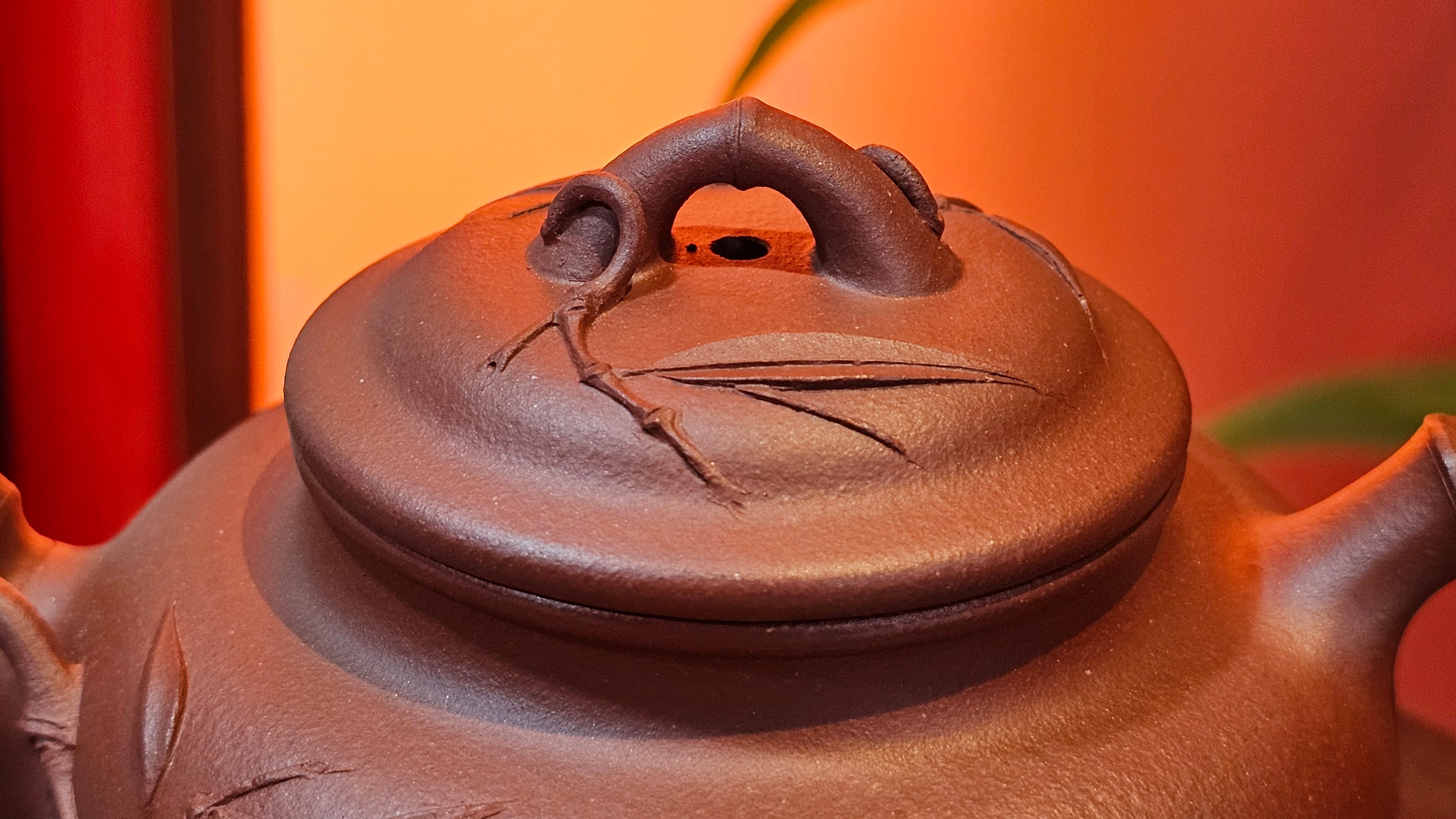 Zhu Bao Chun 竹报春, 229.3ml, Di Cao Qing Zi Ni 底槽青紫泥, by our Collaborative Craftsman Tu Xia Ying 屠暇英 ~ Congratulations to Mr K.F.! 1809hrs 3rd August 2025, Chamblee! GA.