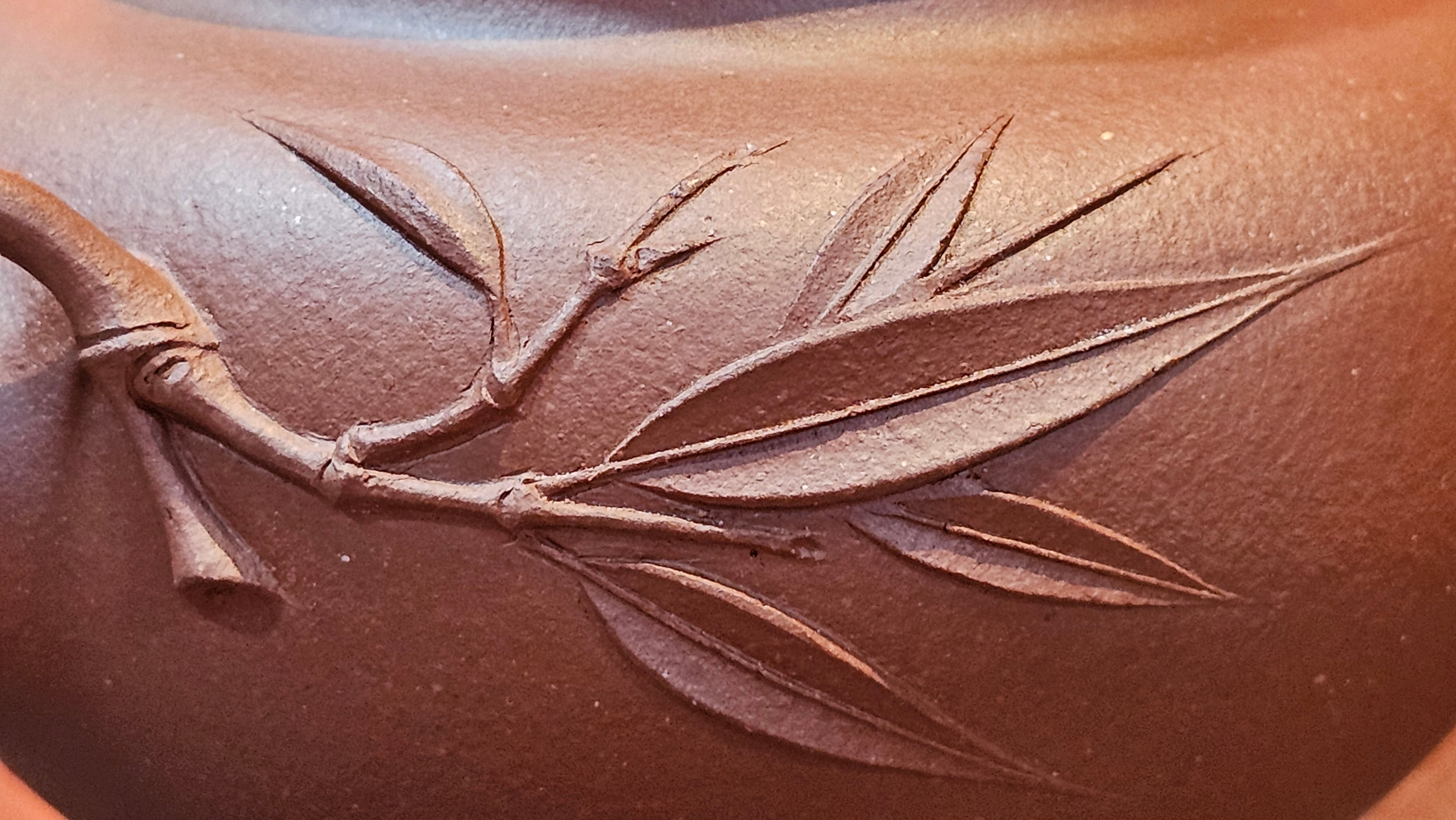 Zhu Bao Chun 竹报春, 229.3ml, Di Cao Qing Zi Ni 底槽青紫泥, by our Collaborative Craftsman Tu Xia Ying 屠暇英 ~ Congratulations to Mr K.F.! 1809hrs 3rd August 2025, Chamblee! GA.