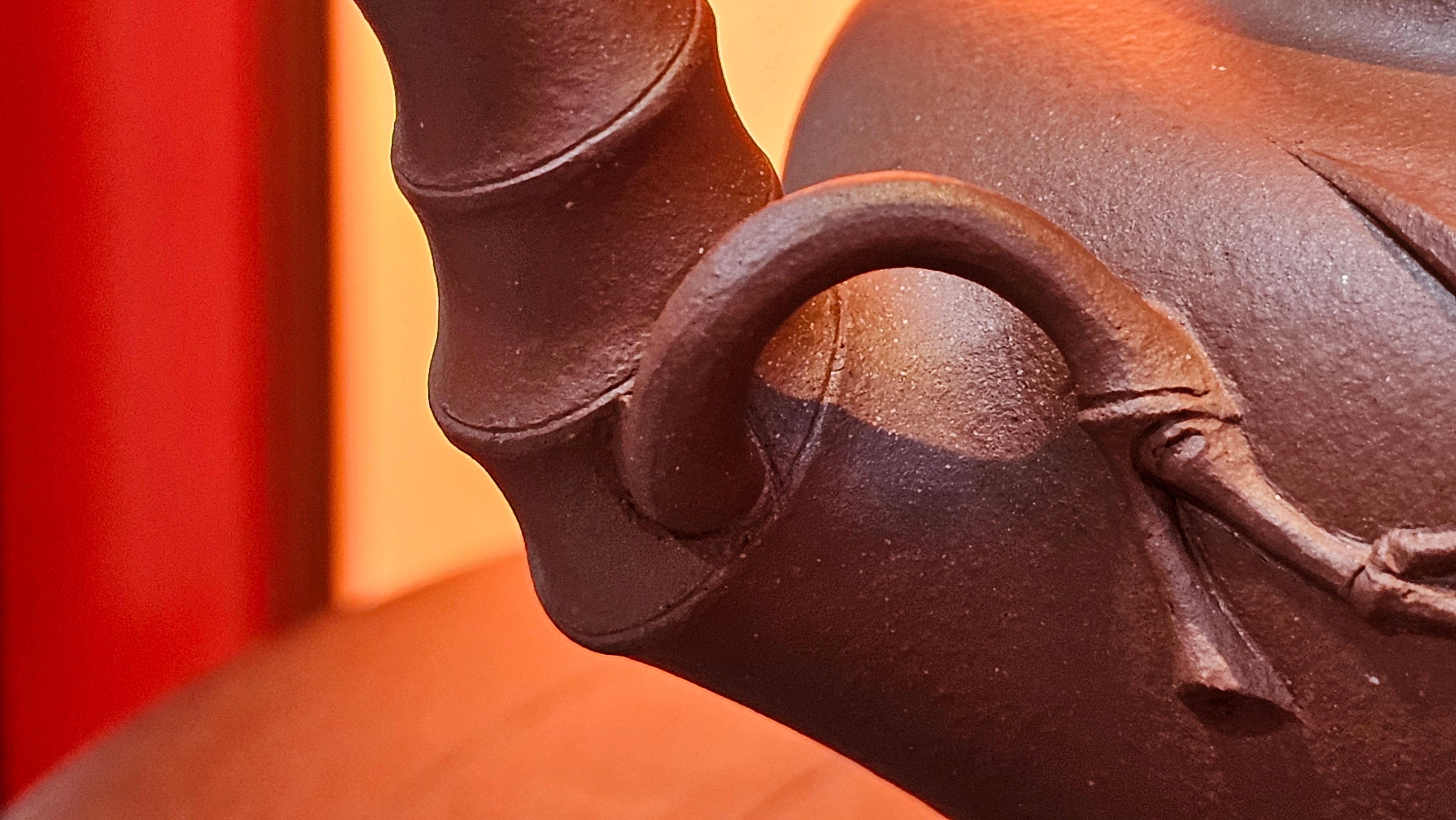 Zhu Bao Chun 竹报春, 229.3ml, Di Cao Qing Zi Ni 底槽青紫泥, by our Collaborative Craftsman Tu Xia Ying 屠暇英 ~ Congratulations to Mr K.F.! 1809hrs 3rd August 2025, Chamblee! GA.