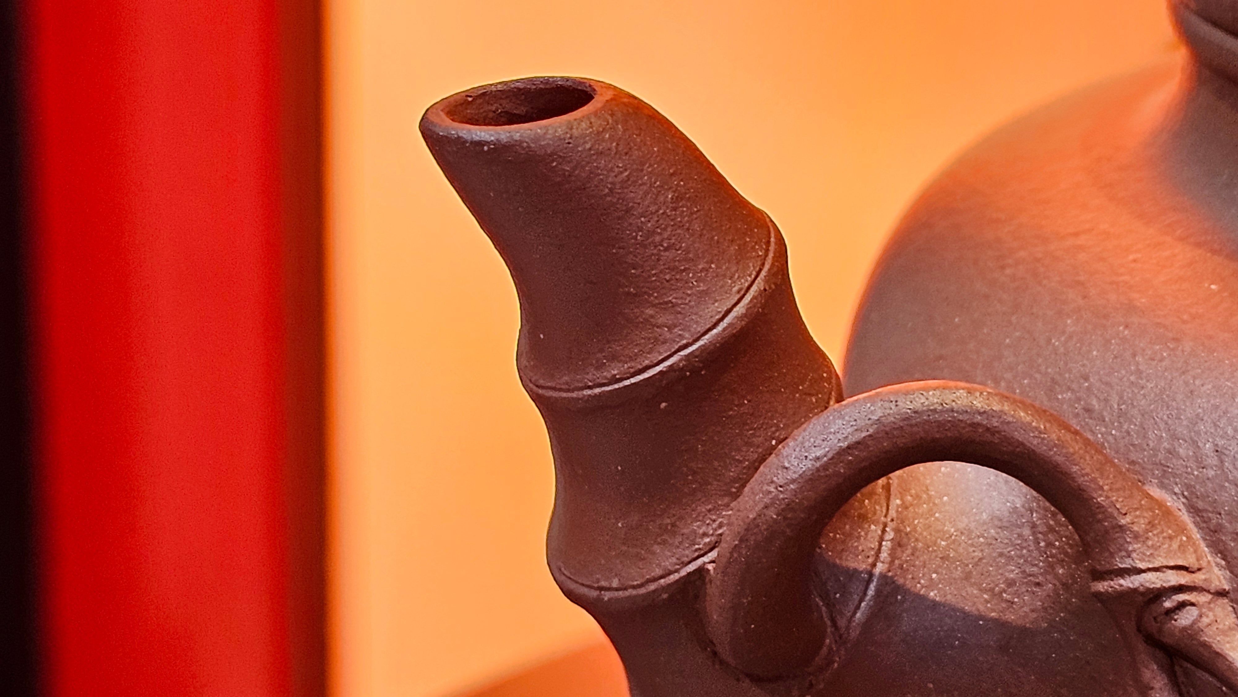 Zhu Bao Chun 竹报春, 229.3ml, Di Cao Qing Zi Ni 底槽青紫泥, by our Collaborative Craftsman Tu Xia Ying 屠暇英 ~ Congratulations to Mr K.F.! 1809hrs 3rd August 2025, Chamblee! GA.