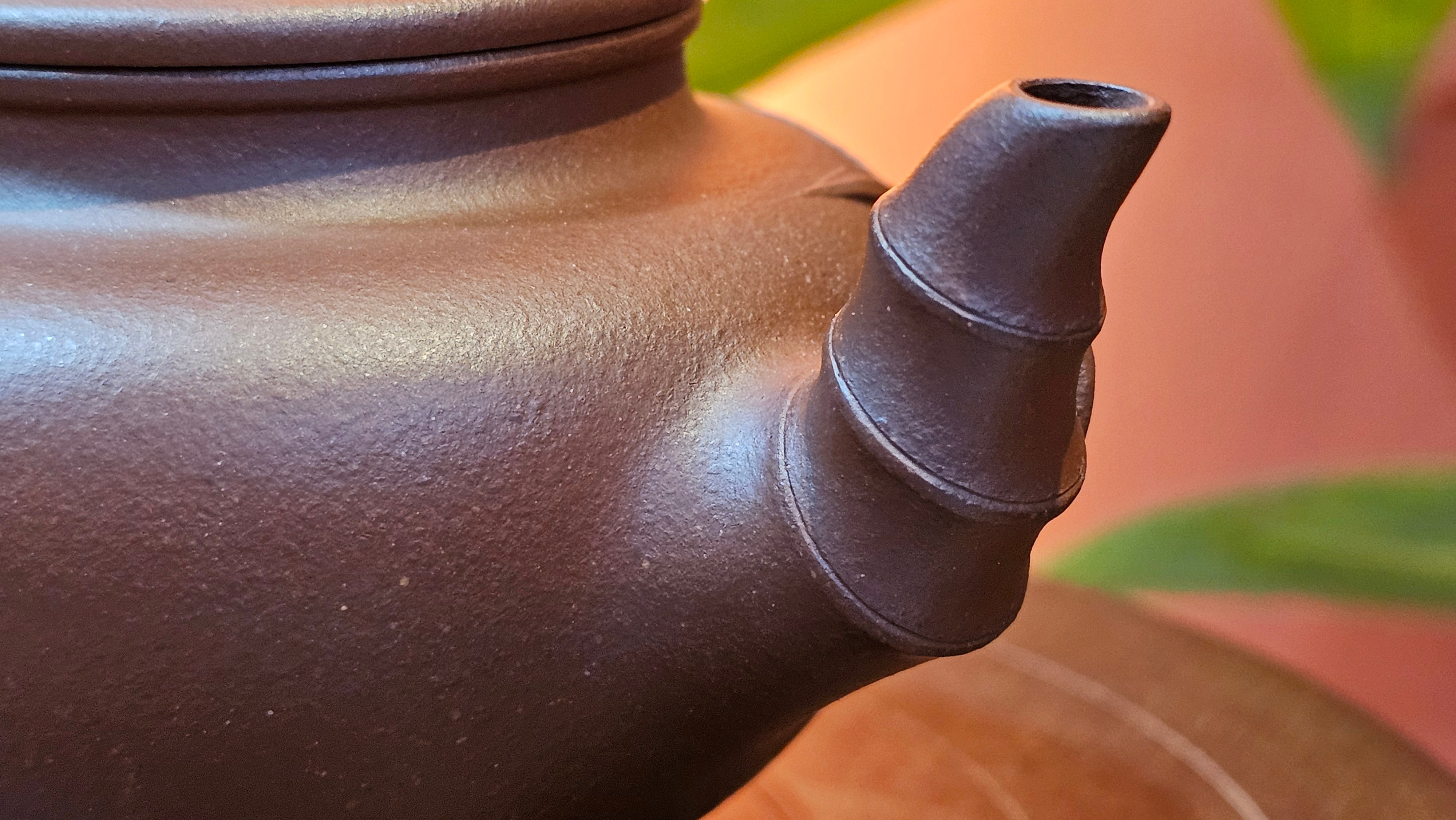 Zhu Bao Chun 竹报春, 229.3ml, Di Cao Qing Zi Ni 底槽青紫泥, by our Collaborative Craftsman Tu Xia Ying 屠暇英 ~ Congratulations to Mr K.F.! 1809hrs 3rd August 2025, Chamblee! GA.