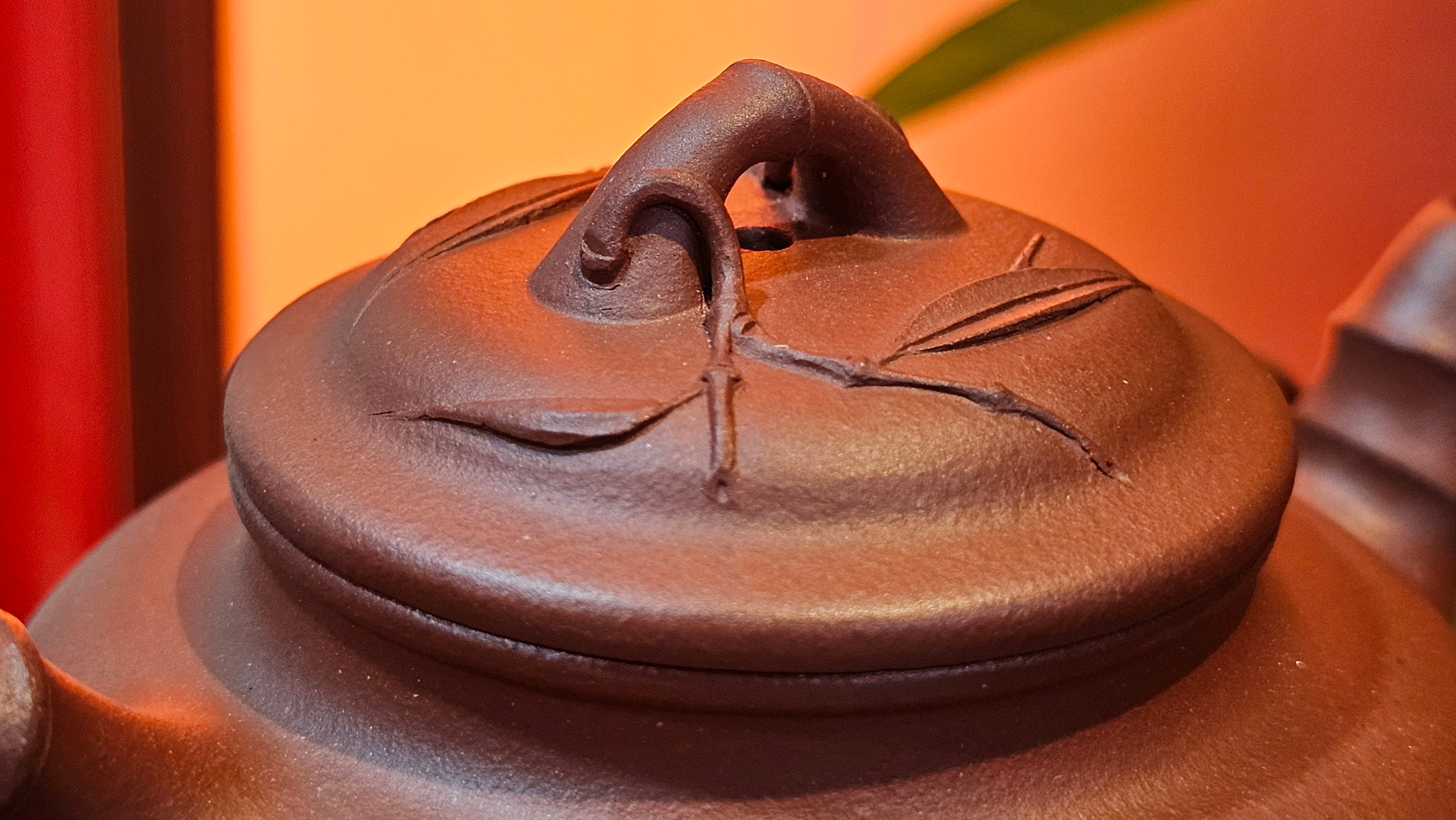 Zhu Bao Chun 竹报春, 229.3ml, Di Cao Qing Zi Ni 底槽青紫泥, by our Collaborative Craftsman Tu Xia Ying 屠暇英 ~ Congratulations to Mr K.F.! 1809hrs 3rd August 2025, Chamblee! GA.