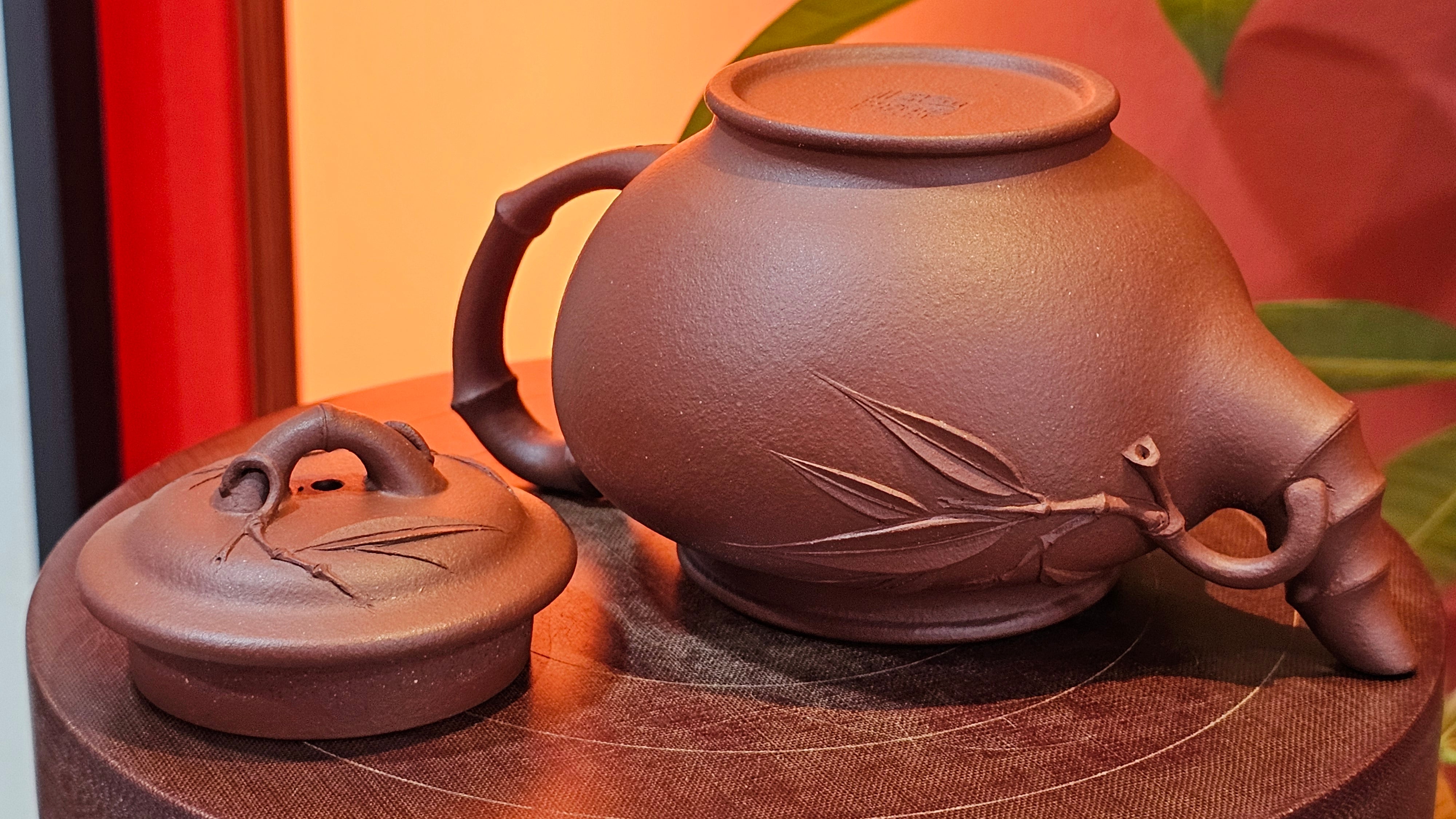 Zhu Bao Chun 竹报春, 229.3ml, Di Cao Qing Zi Ni 底槽青紫泥, by our Collaborative Craftsman Tu Xia Ying 屠暇英 ~ Congratulations to Mr K.F.! 1809hrs 3rd August 2025, Chamblee! GA.