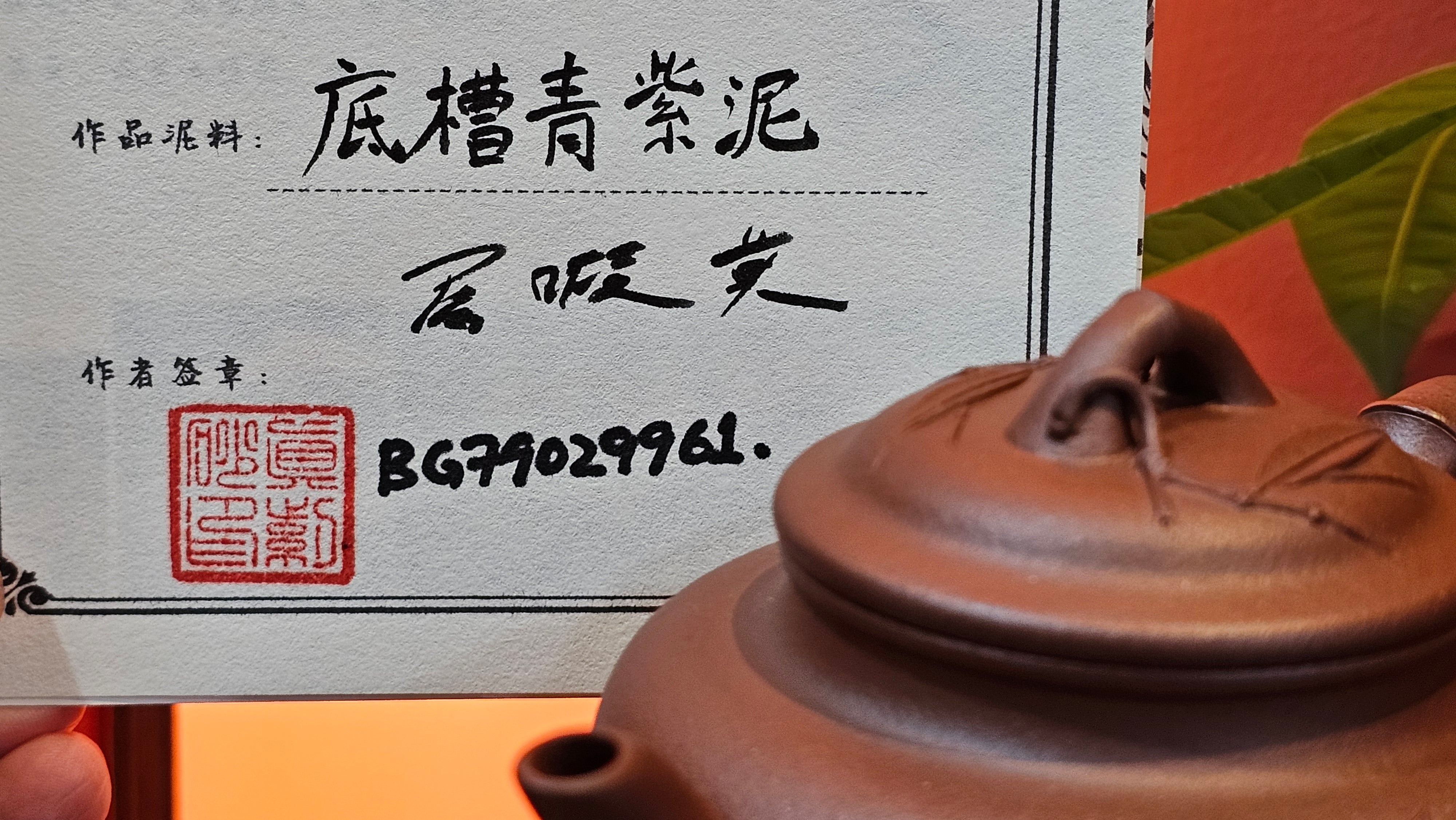 Zhu Bao Chun 竹报春, 229.3ml, Di Cao Qing Zi Ni 底槽青紫泥, by our Collaborative Craftsman Tu Xia Ying 屠暇英 ~ Congratulations to Mr K.F.! 1809hrs 3rd August 2025, Chamblee! GA.