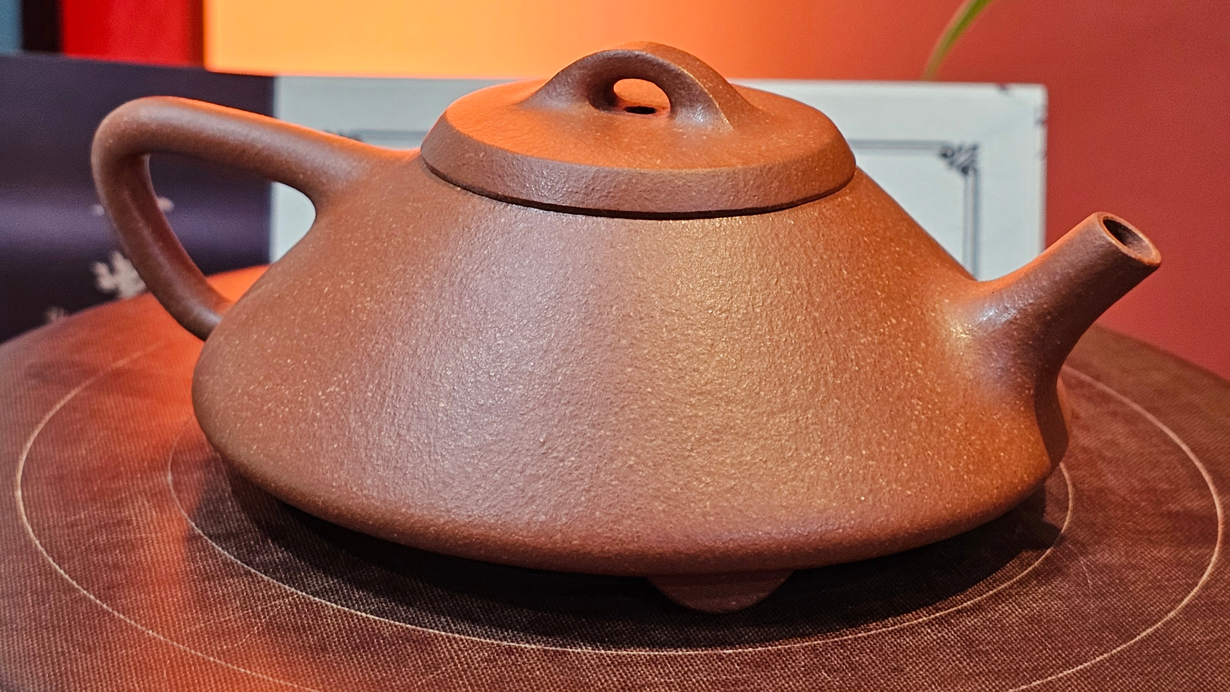 He Piao 合瓢, 146.2ml, Hong Jiang Po Ni 红降坡泥, by Craftsman Chen Gui Zhi 陈桂枝。(Red JiangPoNi is rarer than Yellow JiangPoNi, XiaoMeiYao ZhuNi & ZhaoZhuang ZhuNi) ~ Congratulations to Ms T.O.!, 1329hrs 2nd August 2025, Inverness, FL!