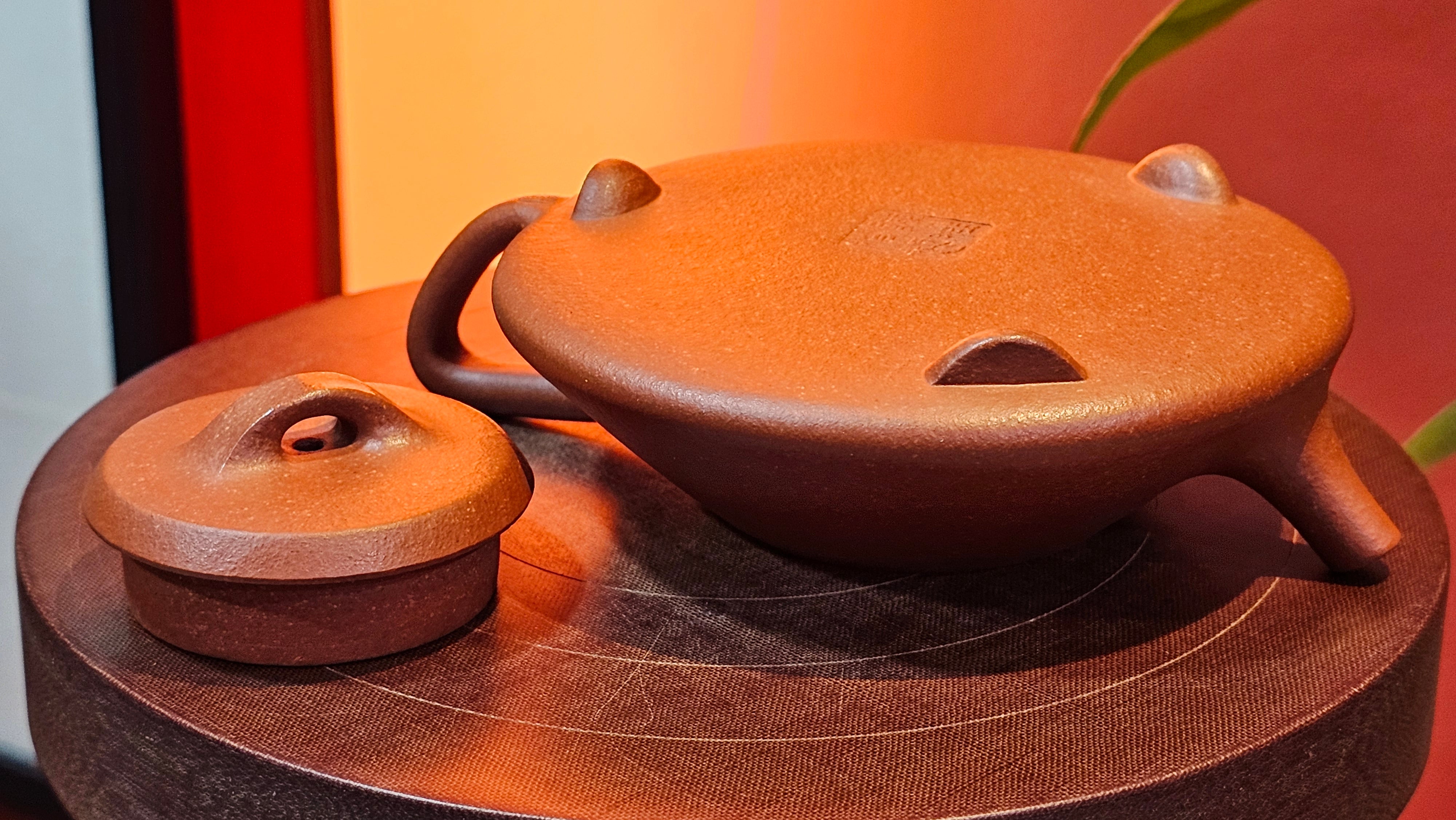 He Piao 合瓢, 146.2ml, Hong Jiang Po Ni 红降坡泥, by Craftsman Chen Gui Zhi 陈桂枝。(Red JiangPoNi is rarer than Yellow JiangPoNi, XiaoMeiYao ZhuNi & ZhaoZhuang ZhuNi) ~ Congratulations to Ms T.O.!, 1329hrs 2nd August 2025, Inverness, FL!