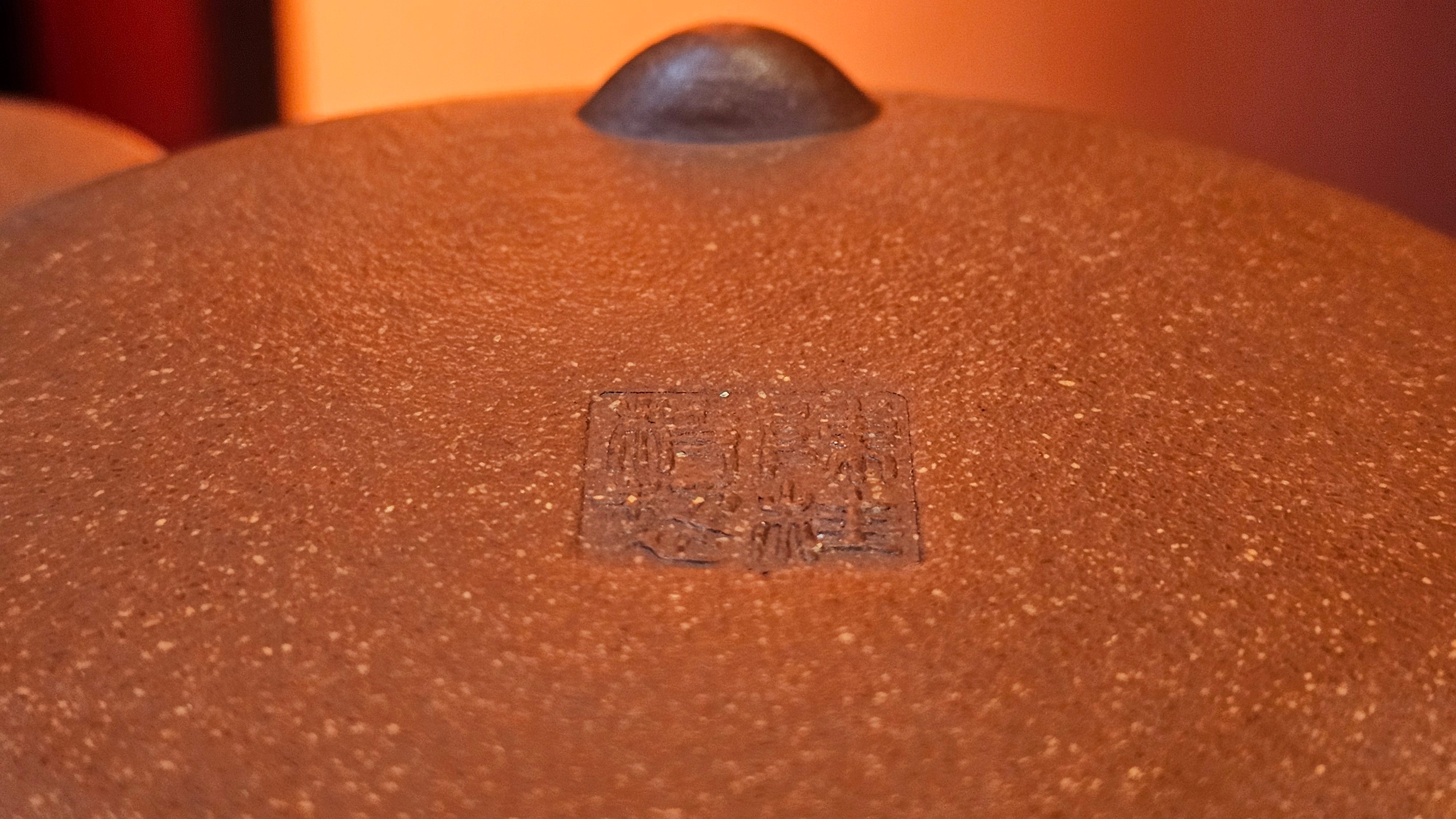 He Piao 合瓢, 146.2ml, Hong Jiang Po Ni 红降坡泥, by Craftsman Chen Gui Zhi 陈桂枝。(Red JiangPoNi is rarer than Yellow JiangPoNi, XiaoMeiYao ZhuNi & ZhaoZhuang ZhuNi) ~ Congratulations to Ms T.O.!, 1329hrs 2nd August 2025, Inverness, FL!