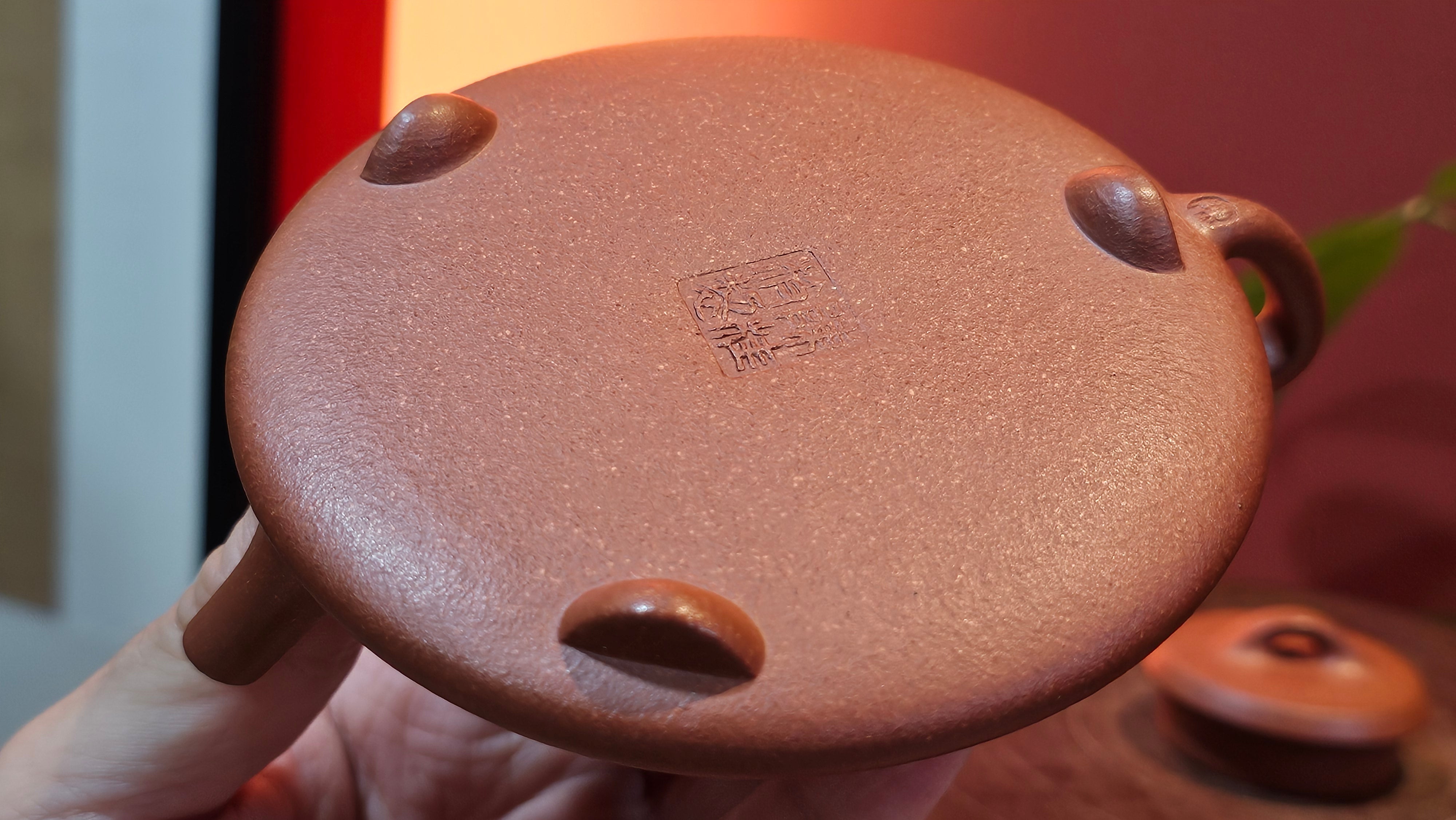 He Piao 合瓢, 146.2ml, Hong Jiang Po Ni 红降坡泥, by Craftsman Chen Gui Zhi 陈桂枝。(Red JiangPoNi is rarer than Yellow JiangPoNi, XiaoMeiYao ZhuNi & ZhaoZhuang ZhuNi) ~ Congratulations to Ms T.O.!, 1329hrs 2nd August 2025, Inverness, FL!