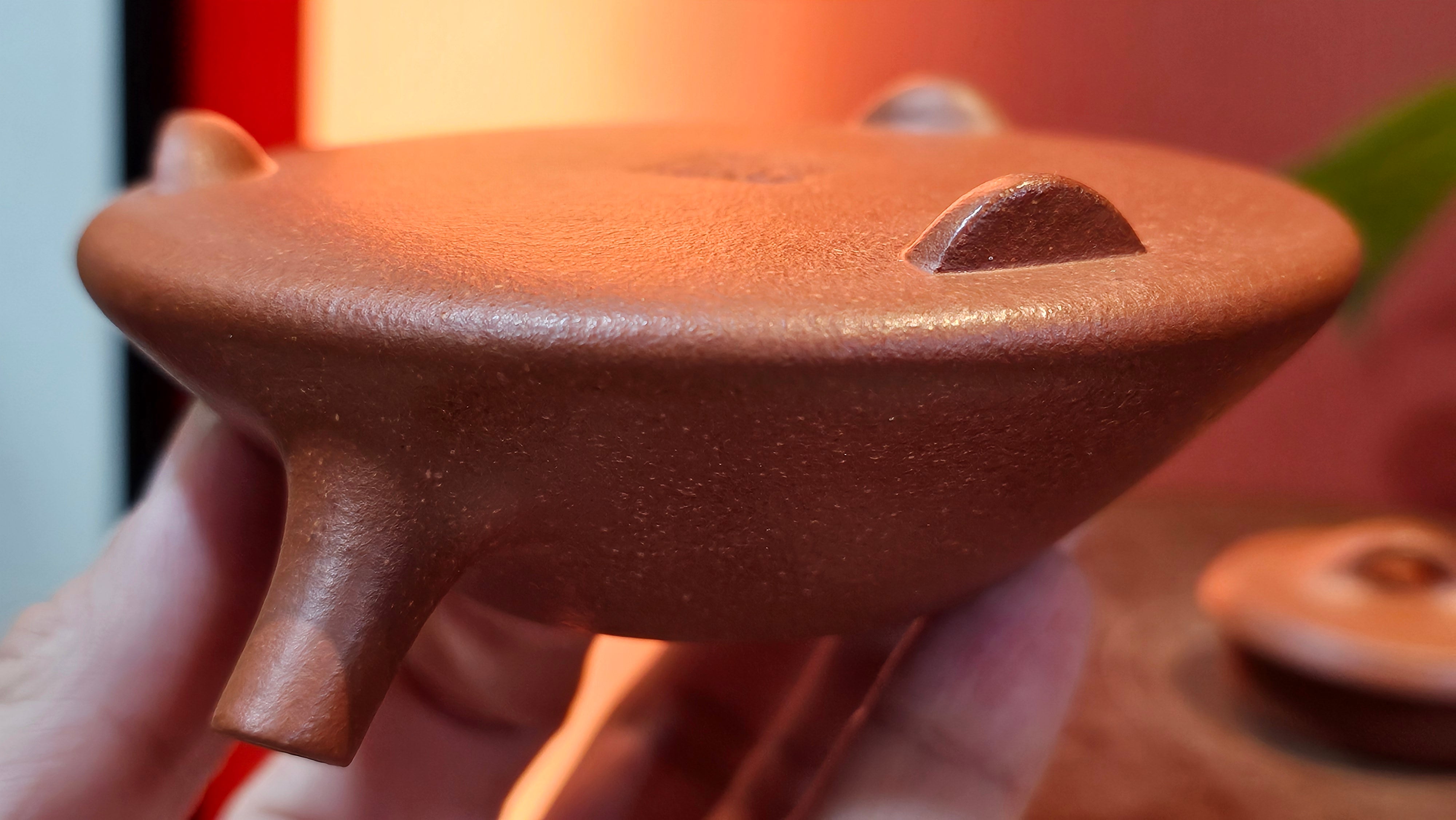 He Piao 合瓢, 146.2ml, Hong Jiang Po Ni 红降坡泥, by Craftsman Chen Gui Zhi 陈桂枝。(Red JiangPoNi is rarer than Yellow JiangPoNi, XiaoMeiYao ZhuNi & ZhaoZhuang ZhuNi) ~ Congratulations to Ms T.O.!, 1329hrs 2nd August 2025, Inverness, FL!