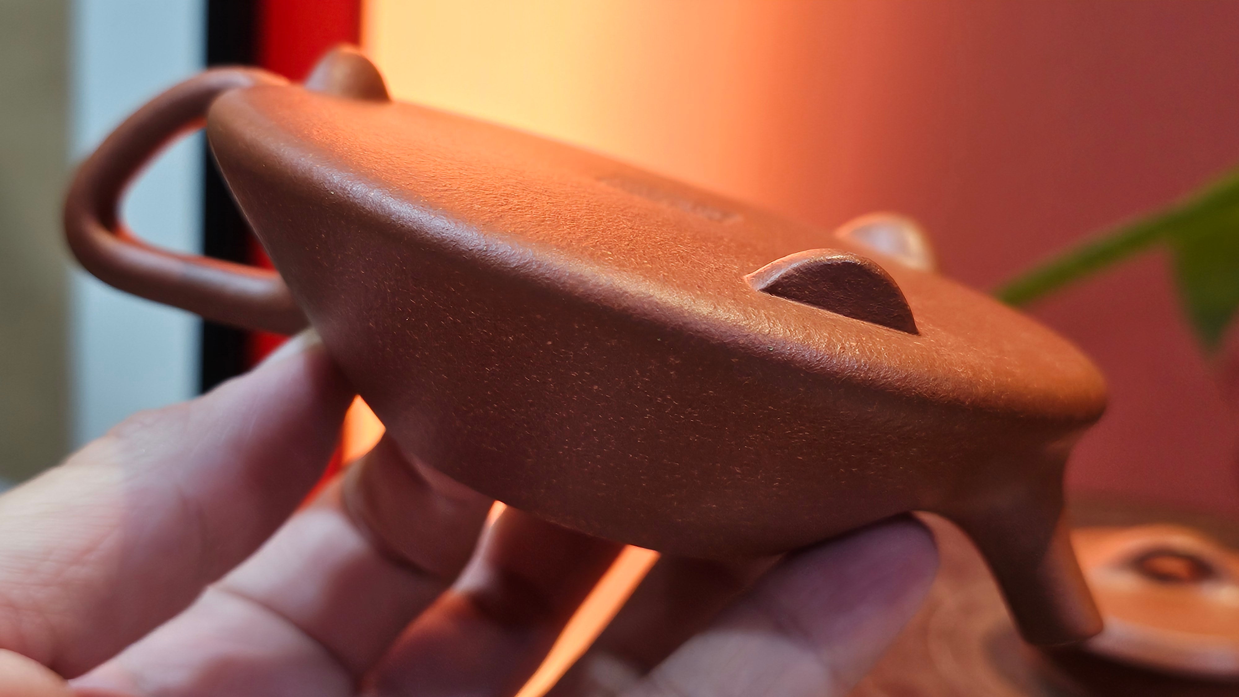 He Piao 合瓢, 146.2ml, Hong Jiang Po Ni 红降坡泥, by Craftsman Chen Gui Zhi 陈桂枝。(Red JiangPoNi is rarer than Yellow JiangPoNi, XiaoMeiYao ZhuNi & ZhaoZhuang ZhuNi) ~ Congratulations to Ms T.O.!, 1329hrs 2nd August 2025, Inverness, FL!