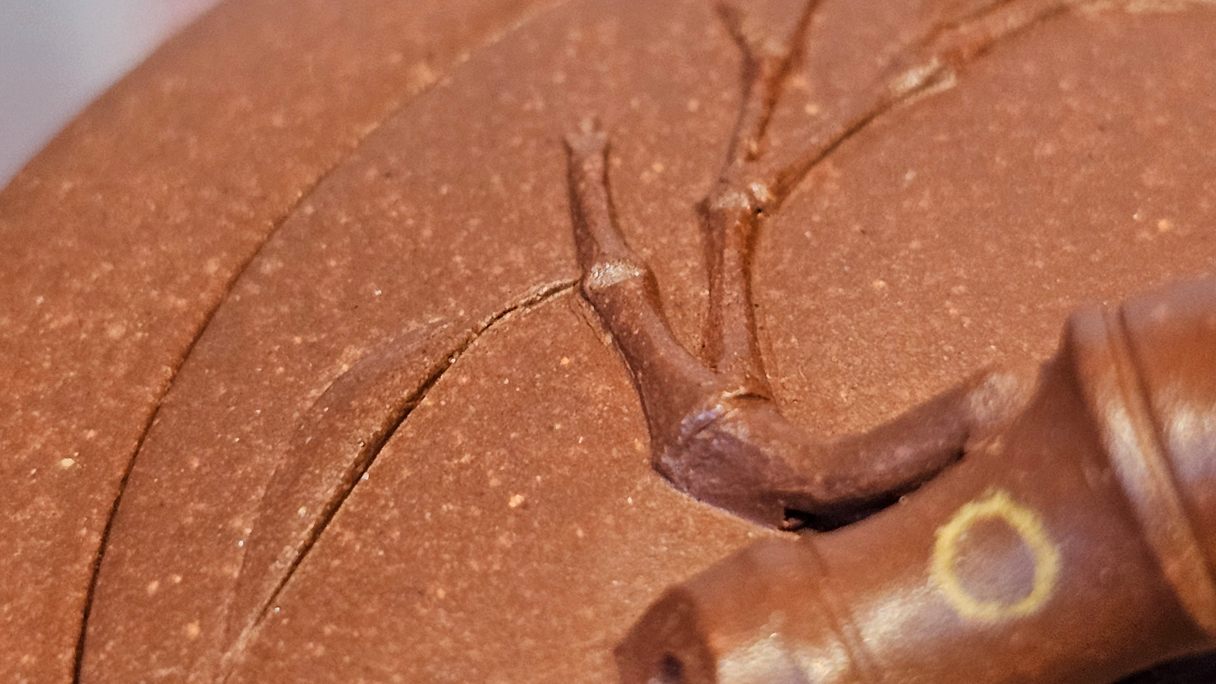 《湘妃竹段》"Xiang Fei Zhu Duan", 240.8ml, Di Cao Qing Zi Ni with Duan Ni Clay embellishments for the characteristic "Xiang Fei Bamboo" Patterns, by L4 Assoc Master Yu Chun Lei 俞春雷 ~ !Congratulations to Mr T.N., 1647hrs 3rd Aug 2025, Mississauga! Canada🇨🇦.