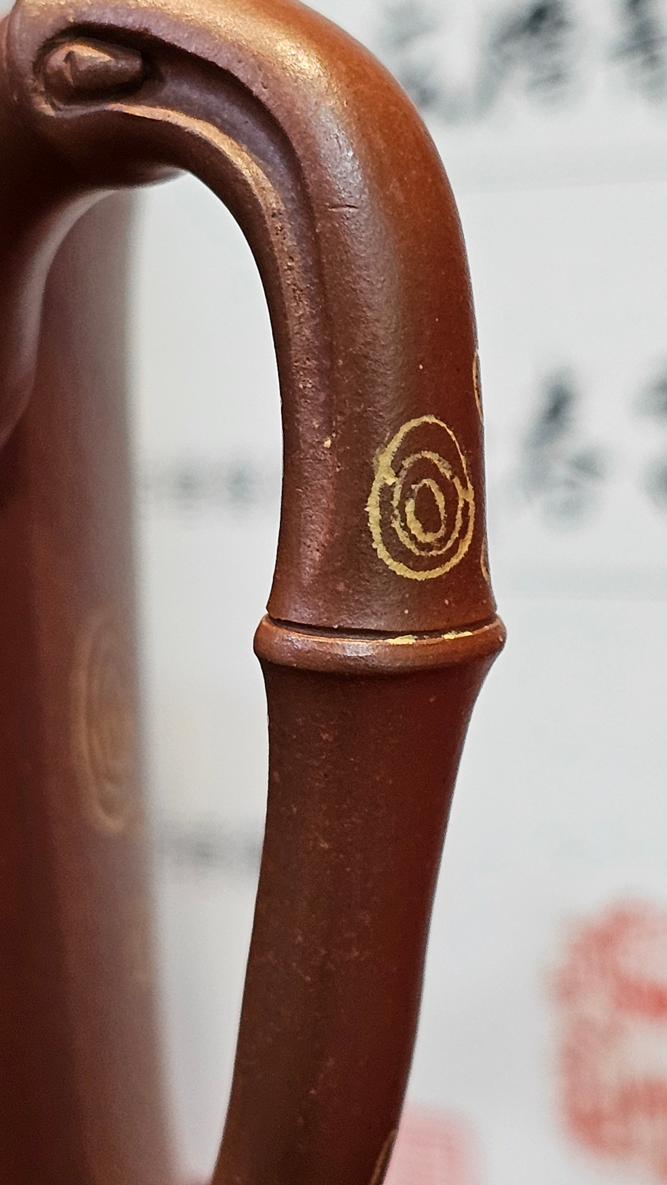 《湘妃竹段》"Xiang Fei Zhu Duan", 240.8ml, Di Cao Qing Zi Ni with Duan Ni Clay embellishments for the characteristic "Xiang Fei Bamboo" Patterns, by L4 Assoc Master Yu Chun Lei 俞春雷 ~ !Congratulations to Mr T.N., 1647hrs 3rd Aug 2025, Mississauga! Canada🇨🇦.