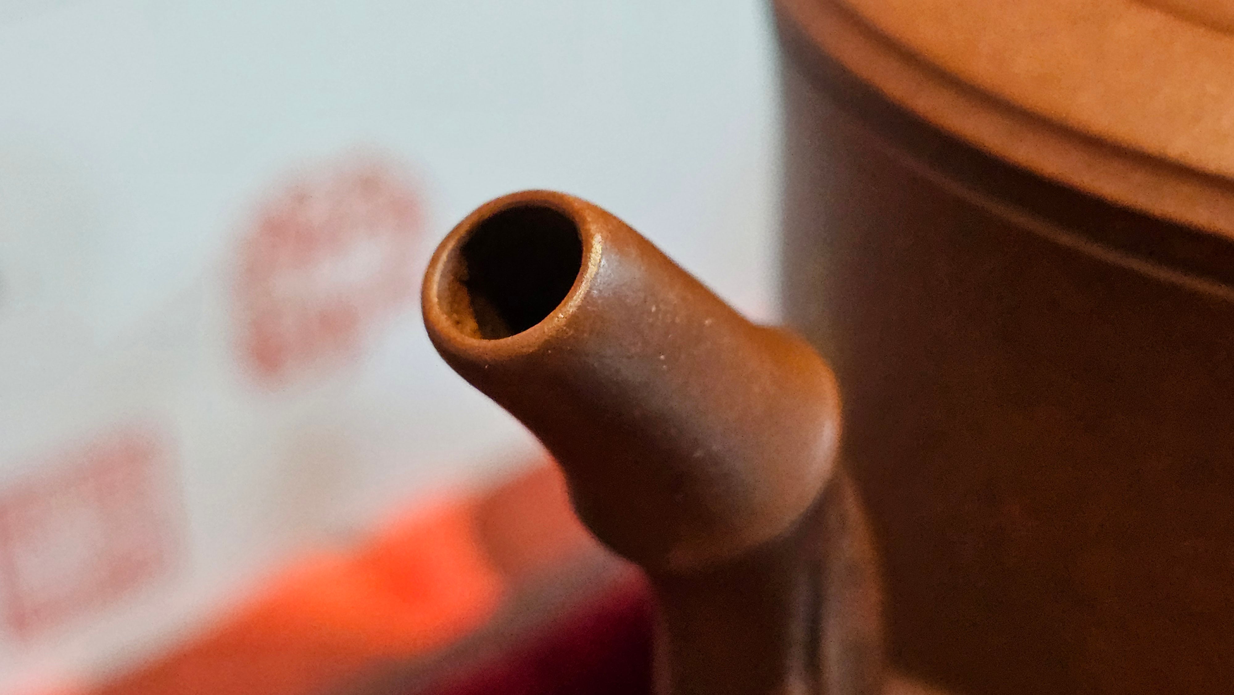 《湘妃竹段》"Xiang Fei Zhu Duan", 240.8ml, Di Cao Qing Zi Ni with Duan Ni Clay embellishments for the characteristic "Xiang Fei Bamboo" Patterns, by L4 Assoc Master Yu Chun Lei 俞春雷 ~ !Congratulations to Mr T.N., 1647hrs 3rd Aug 2025, Mississauga! Canada🇨🇦.