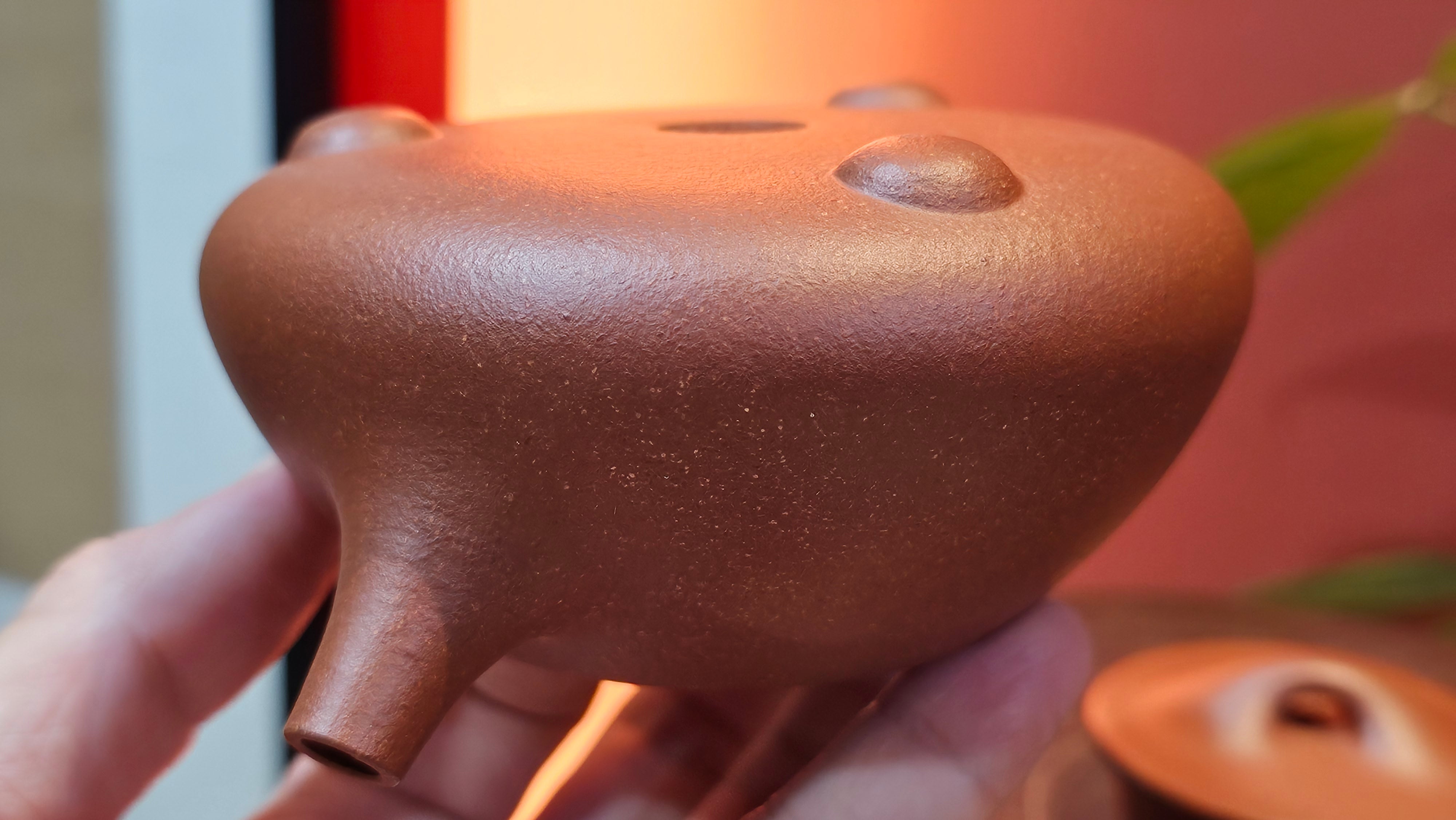 Jing Zhou Shi Piao 景舟石瓢, 239.8ml, Hong Jiang Po Ni 红降坡泥, by Craftsman Chen Gui Zhi 陈桂枝。(Red JiangPoNi is rarer than Yellow JiangPoNi, XiaoMeiYao ZhuNi & ZhaoZhuang ZhuNi) ~!Congratulations to Ms K.C.! 1549hrs 30th August 2025, Ontario, Canada🇨🇦!