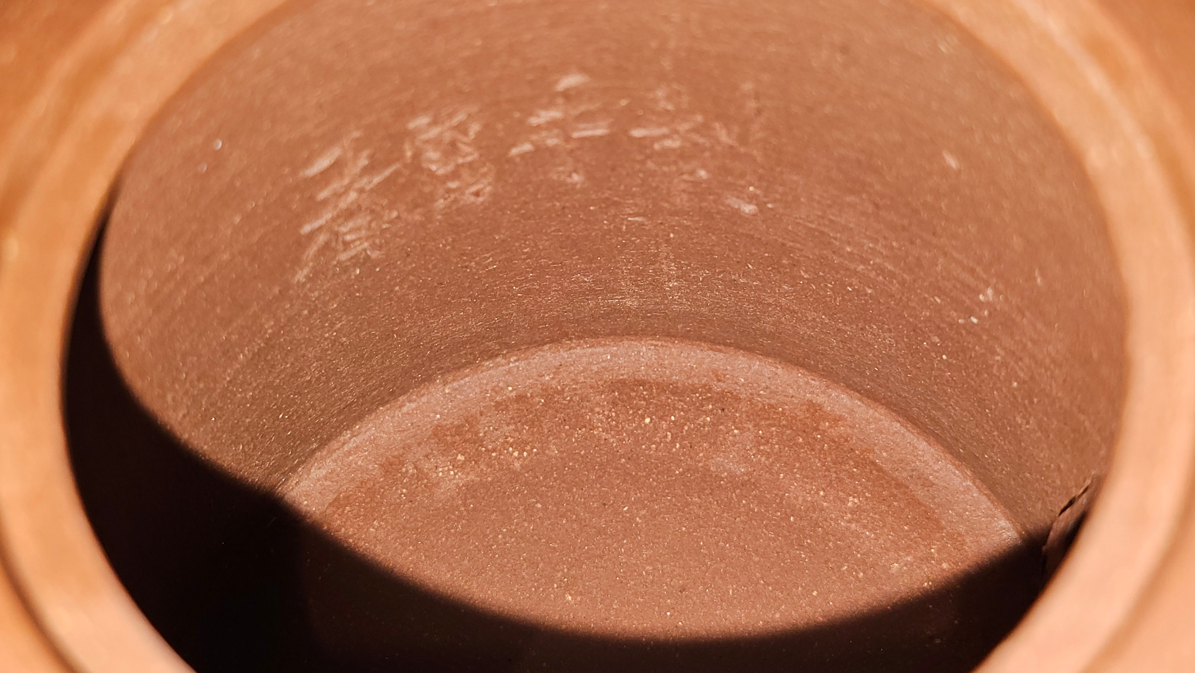 《湘妃竹段》"Xiang Fei Zhu Duan", 240.8ml, Di Cao Qing Zi Ni with Duan Ni Clay embellishments for the characteristic "Xiang Fei Bamboo" Patterns, by L4 Assoc Master Yu Chun Lei 俞春雷 ~ !Congratulations to Mr T.N., 1647hrs 3rd Aug 2025, Mississauga! Canada🇨🇦.