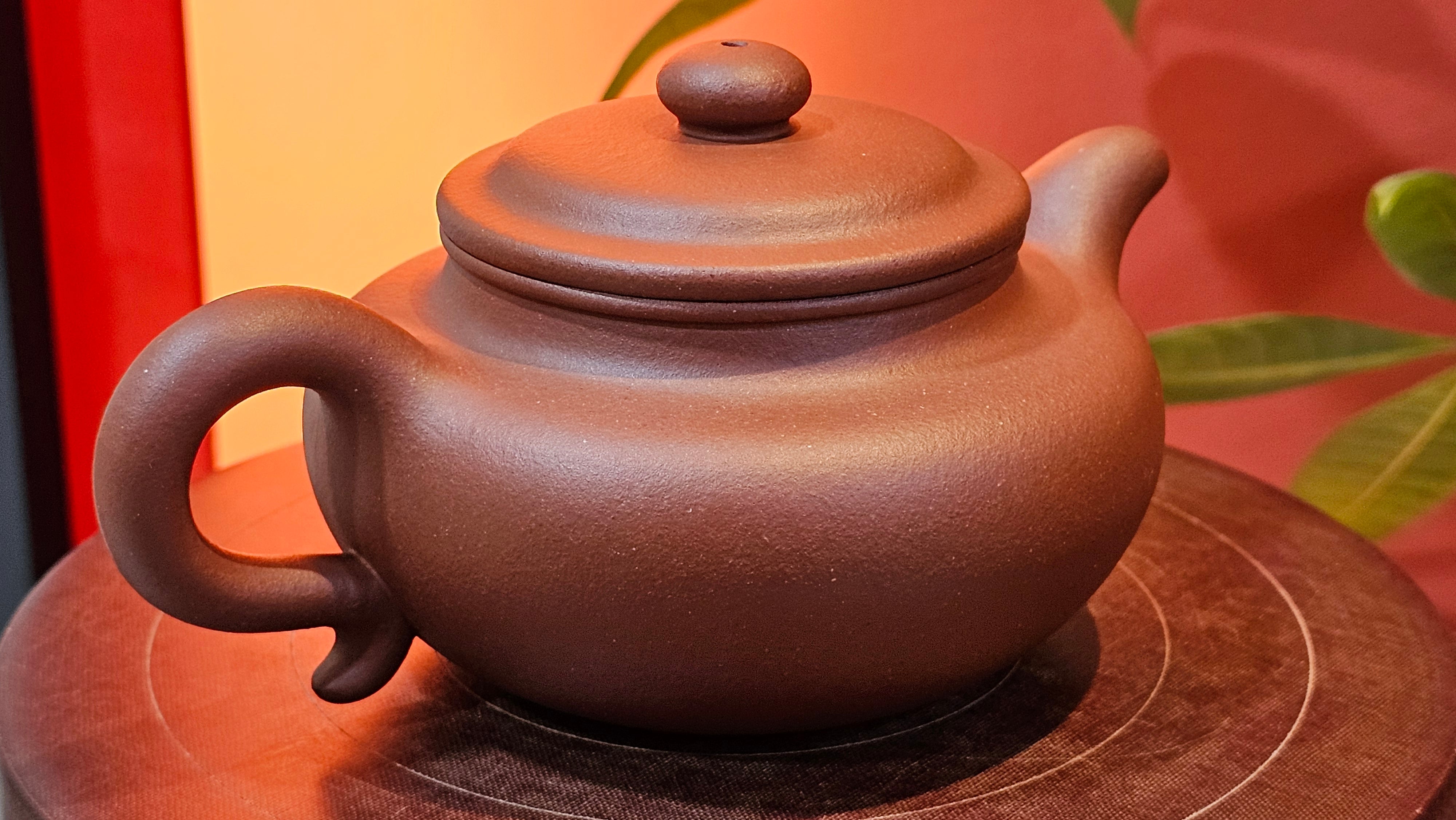 Fang Gu 仿古, 275.3ml, Di Cao Qing Zi Ni 底槽青紫泥, by our Collaborative Craftsman Chen Fa Chu 陈法初 ~ Congratulations!to Mr I.B.! 0256hrs 9th August 2025, Vienna, VA!