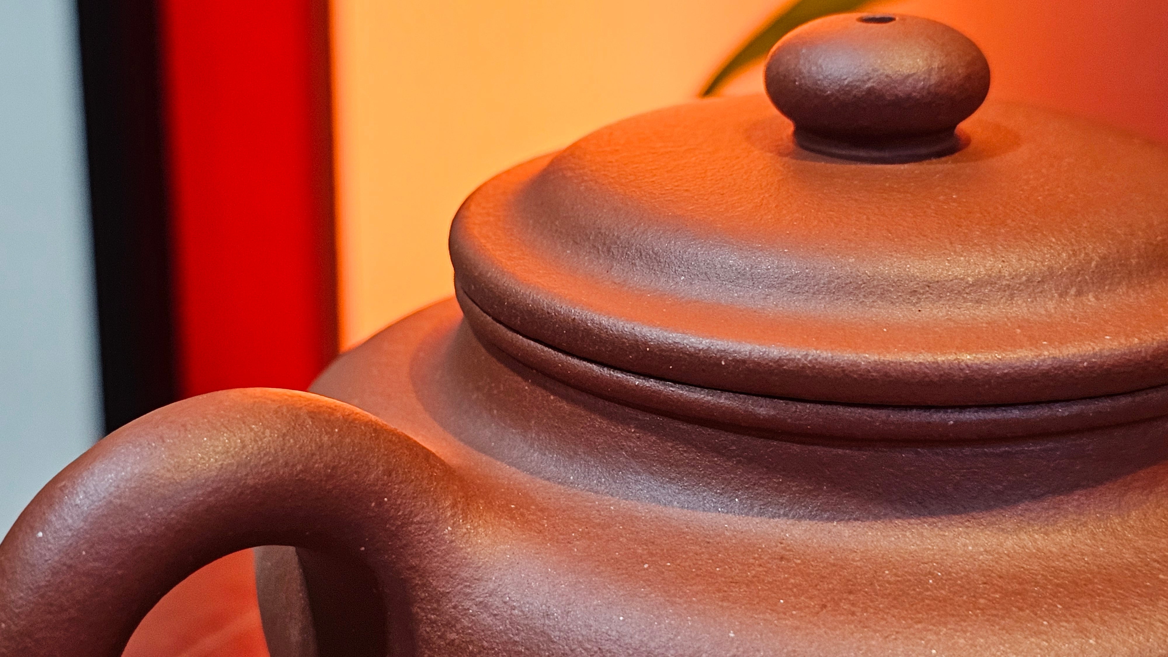 Fang Gu 仿古, 275.3ml, Di Cao Qing Zi Ni 底槽青紫泥, by our Collaborative Craftsman Chen Fa Chu 陈法初 ~ Congratulations!to Mr I.B.! 0256hrs 9th August 2025, Vienna, VA!