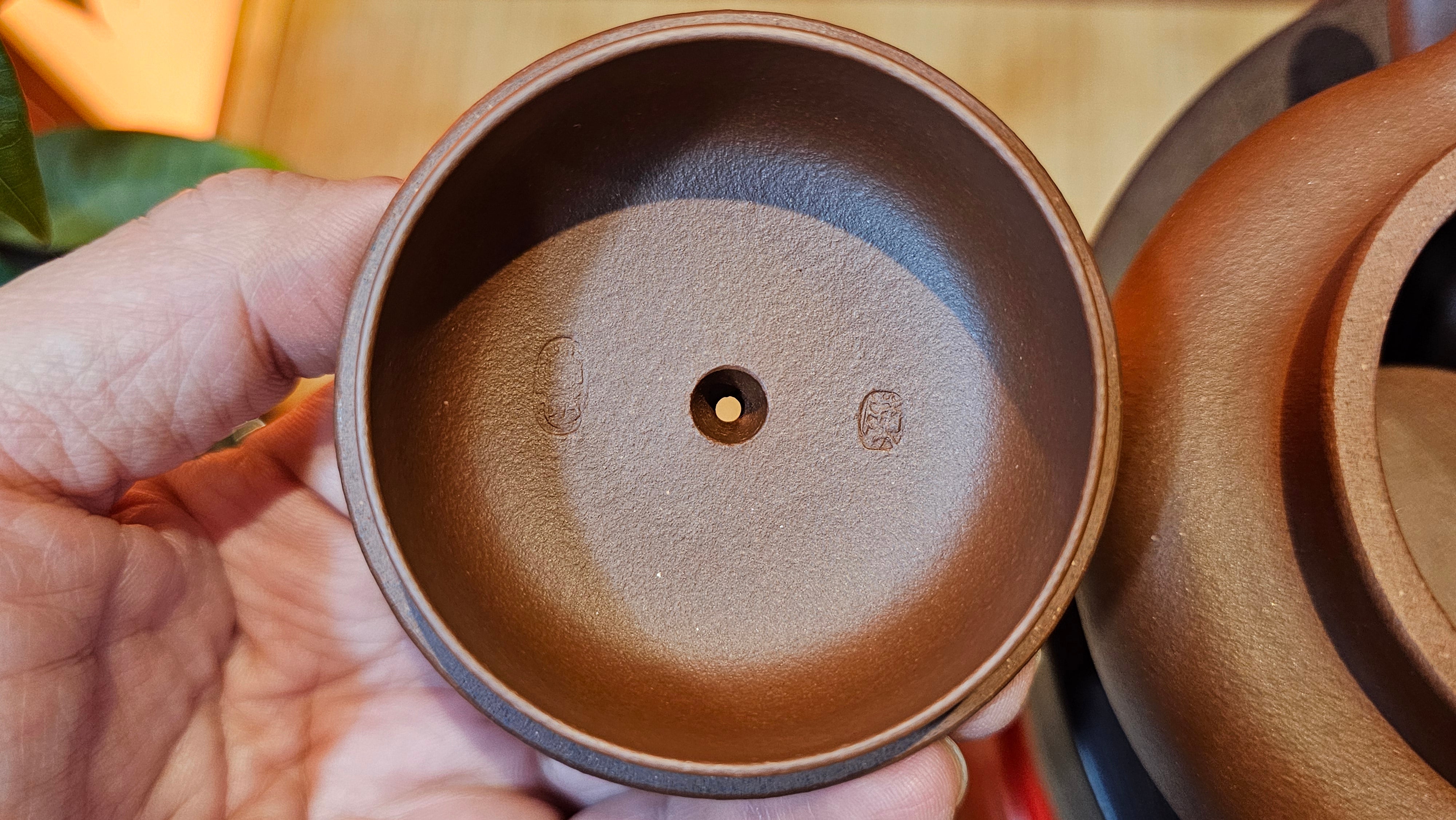 Fang Gu 仿古, 275.3ml, Di Cao Qing Zi Ni 底槽青紫泥, by our Collaborative Craftsman Chen Fa Chu 陈法初 ~ Congratulations!to Mr I.B.! 0256hrs 9th August 2025, Vienna, VA!